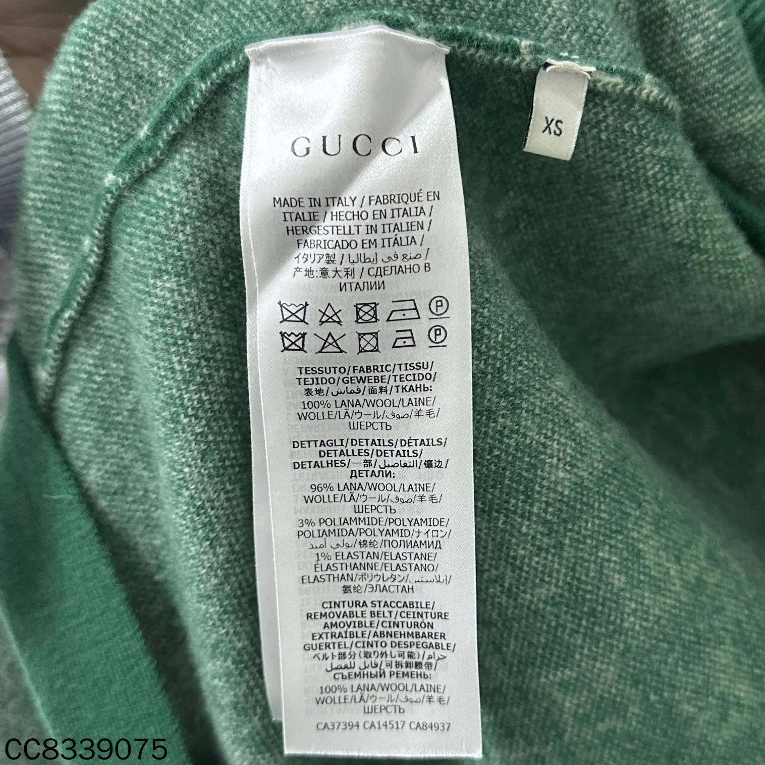 Gucci Gucci Forest Green Wool Cardigan Coat Gold XS Size XS / US 0-2 / IT 36-38 - 7 Thumbnail