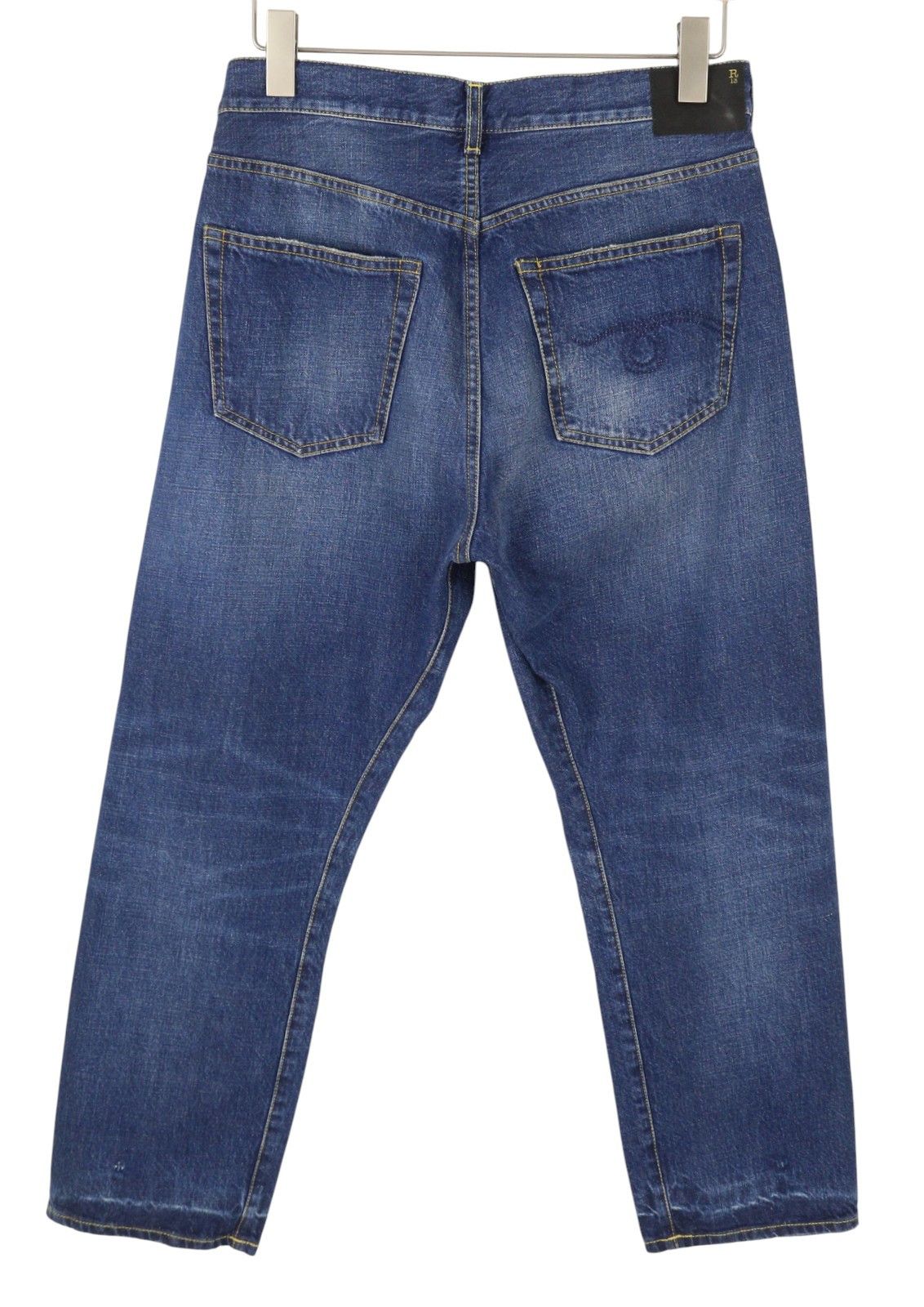 R13 CROSS OVER 27 Oasis Blue Distress 88283 Size 27" / US 4 / IT 40 - 4 Thumbnail