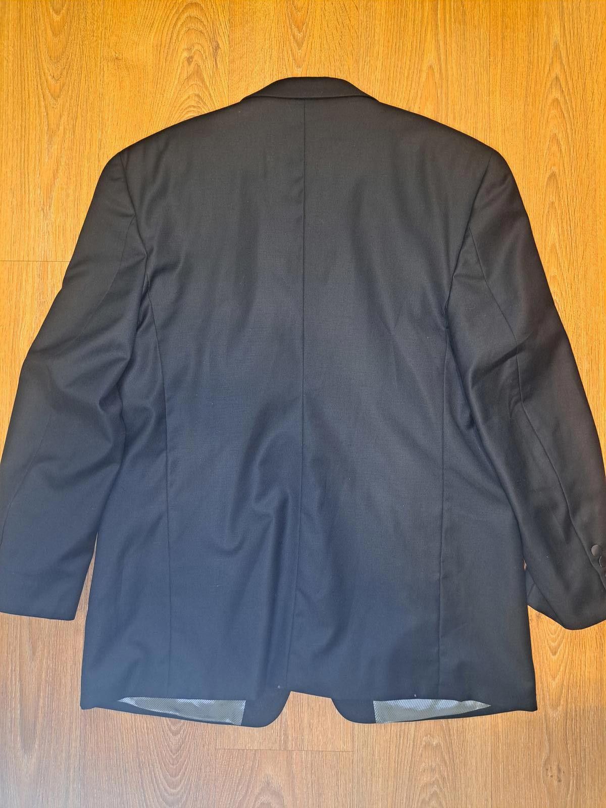 Calvin Klein Calvin Klein Tuxedo Jacket Separate Mens 48L Black 100% Wool Size 48L - 7 Thumbnail