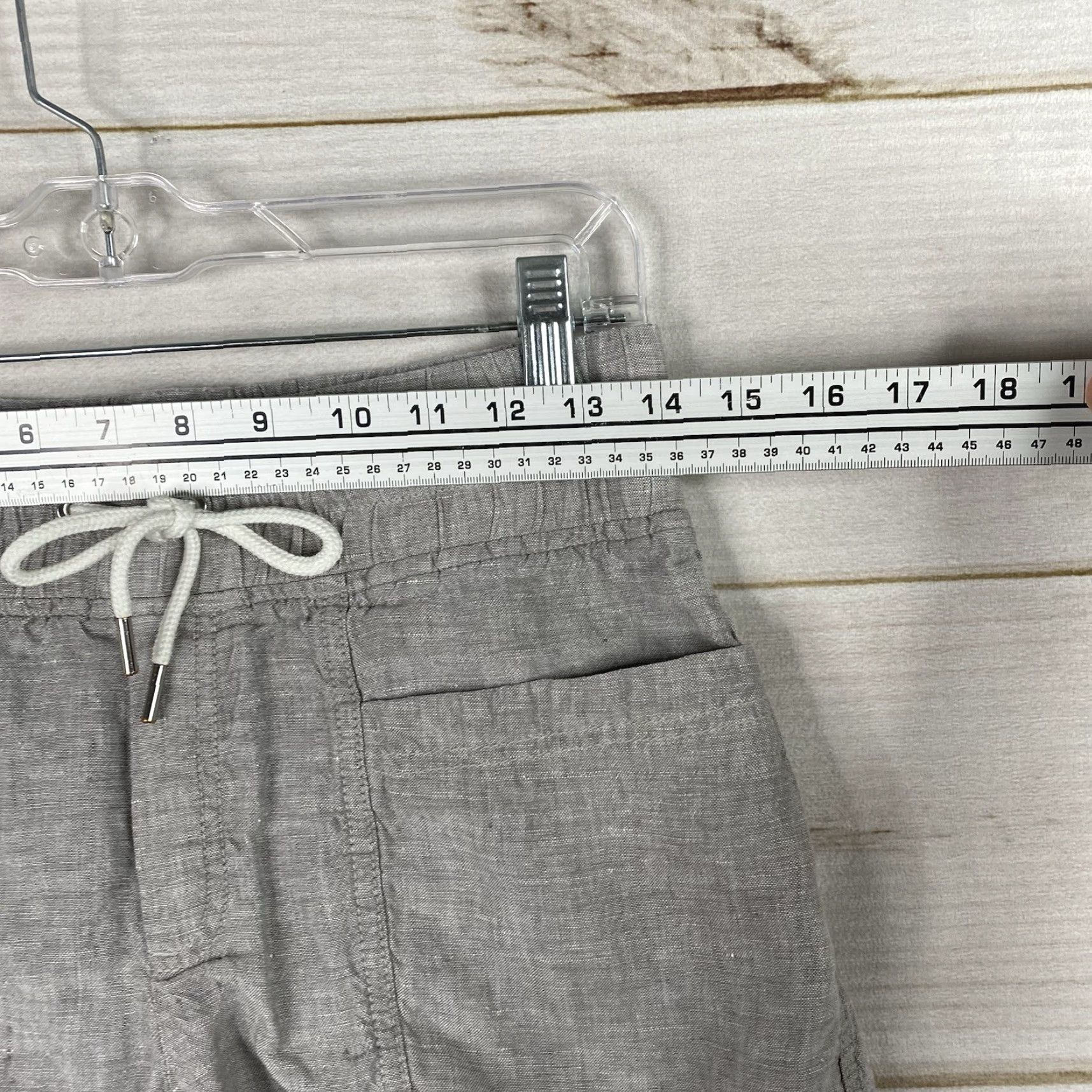 Athleta Athleta Shorts Women 4 Gray 4" Cabo 100% Linen Hiking Outdoors Beach Travel Size 27" / US 4 / IT 40 - 4 Thumbnail