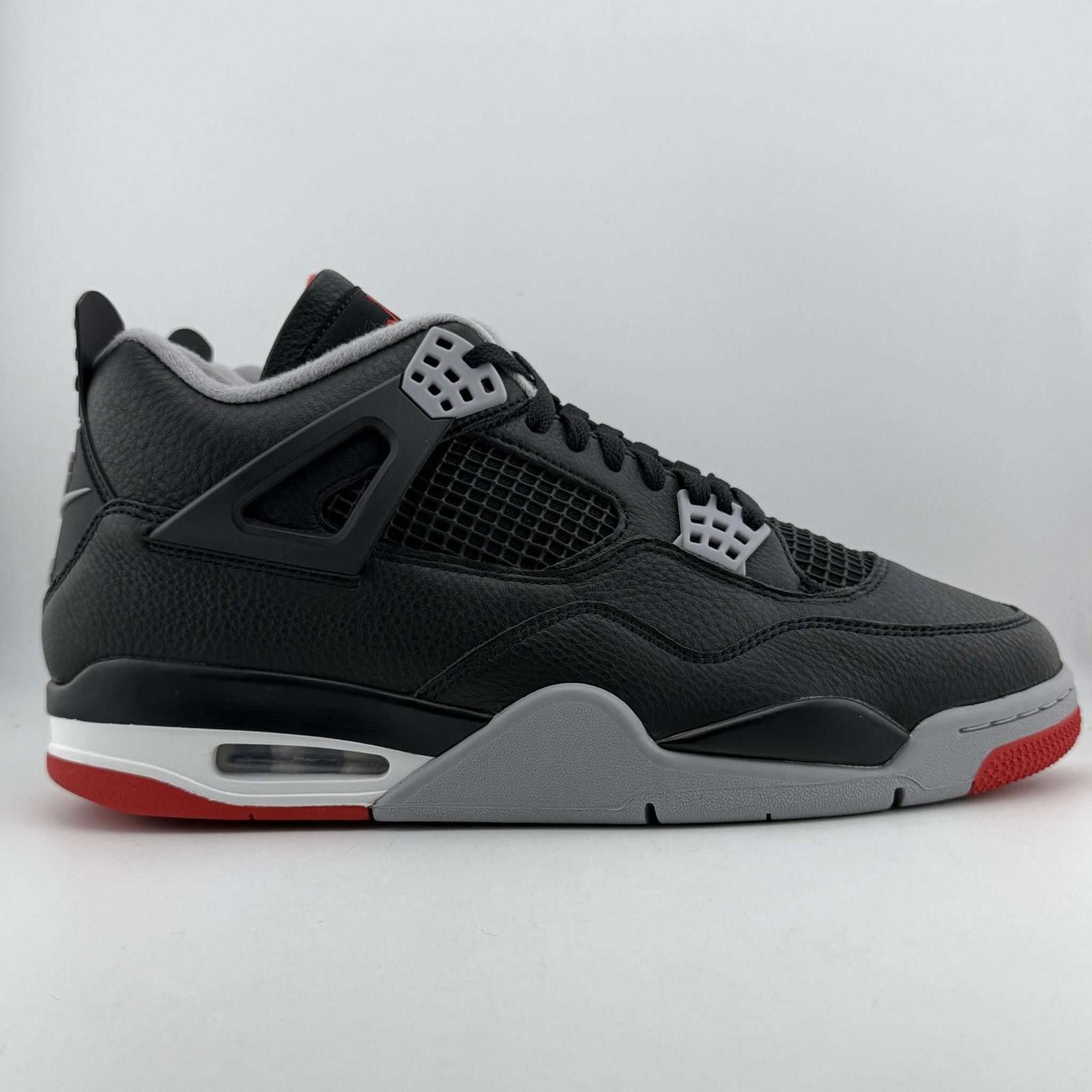Nike Nike Air Jordan 4 Bred Reimagined Black/Red 11.5 New Size US 11.5 / EU 44-45 - 4 Thumbnail