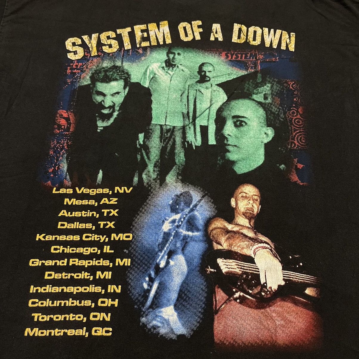 Band Tees Rare Vintage 90s System of a Down Tour Band Graphic T Shirt Size US L / EU 52-54 / 3 - 6 Thumbnail
