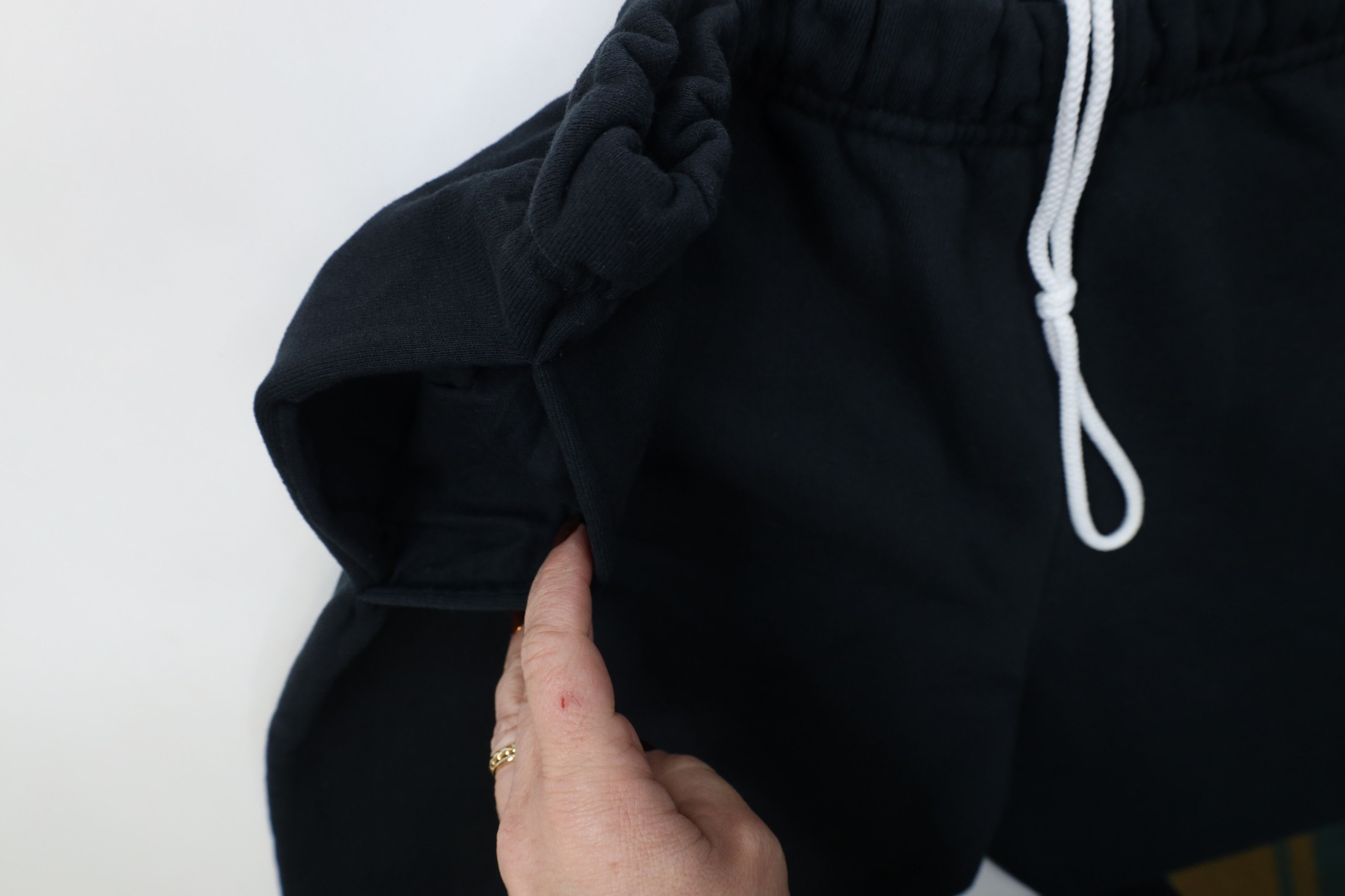 Vintage Vintage 90s Streetwear Heavyweight Sweatpants Joggers Black Size US 36 / EU 52 - 7 Thumbnail