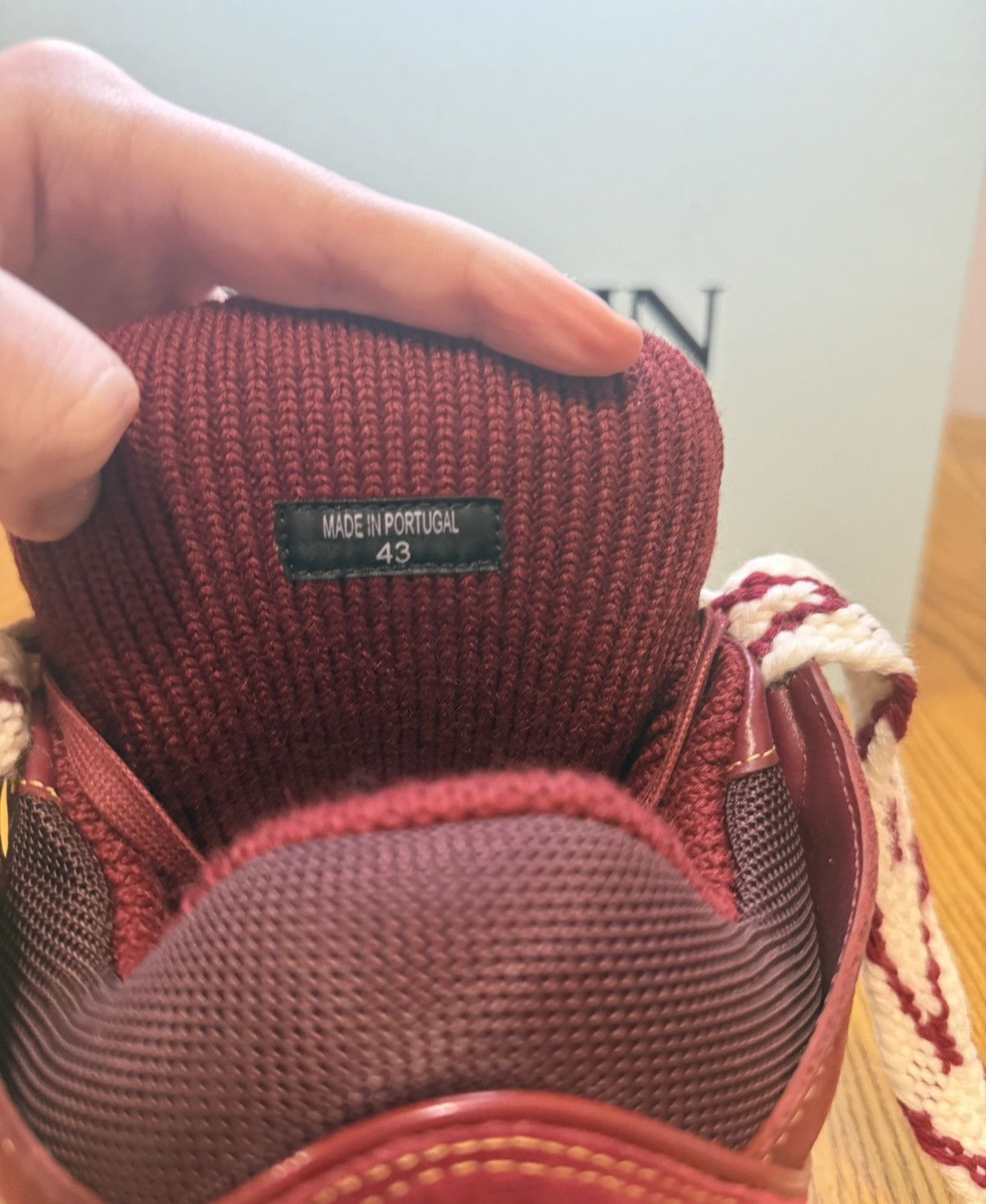 Lanvin Lanvin Curb Sneaker (Maroon/Red) Size US 10 / EU 43 - 7 Thumbnail