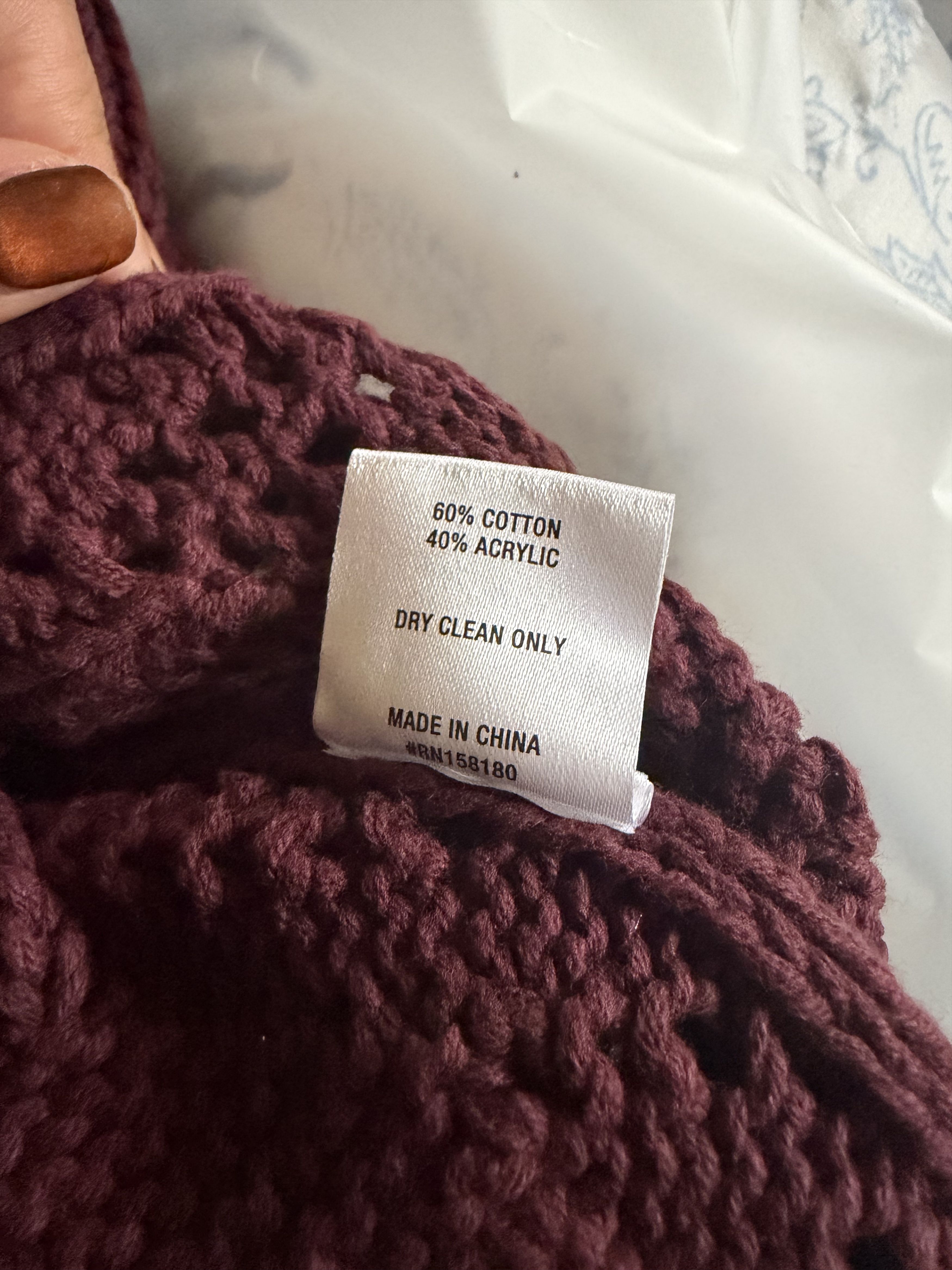 Honor the Gift Cable Sweater - Berry Size US XL / EU 56 / 4 - 6 Thumbnail