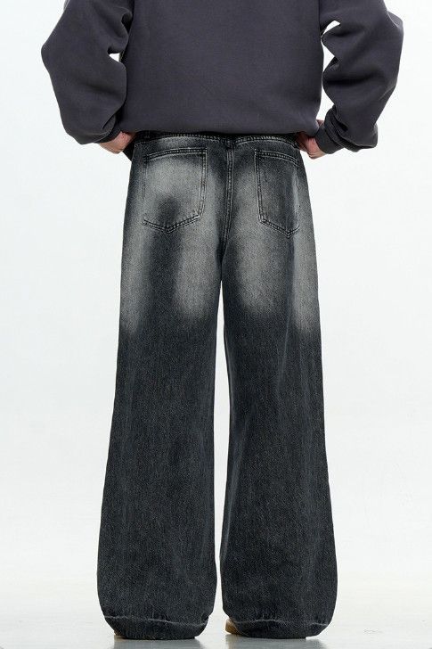 Jean American retro men's loose casual flared straight jeans Size US 32 / EU 48 - 4 Thumbnail