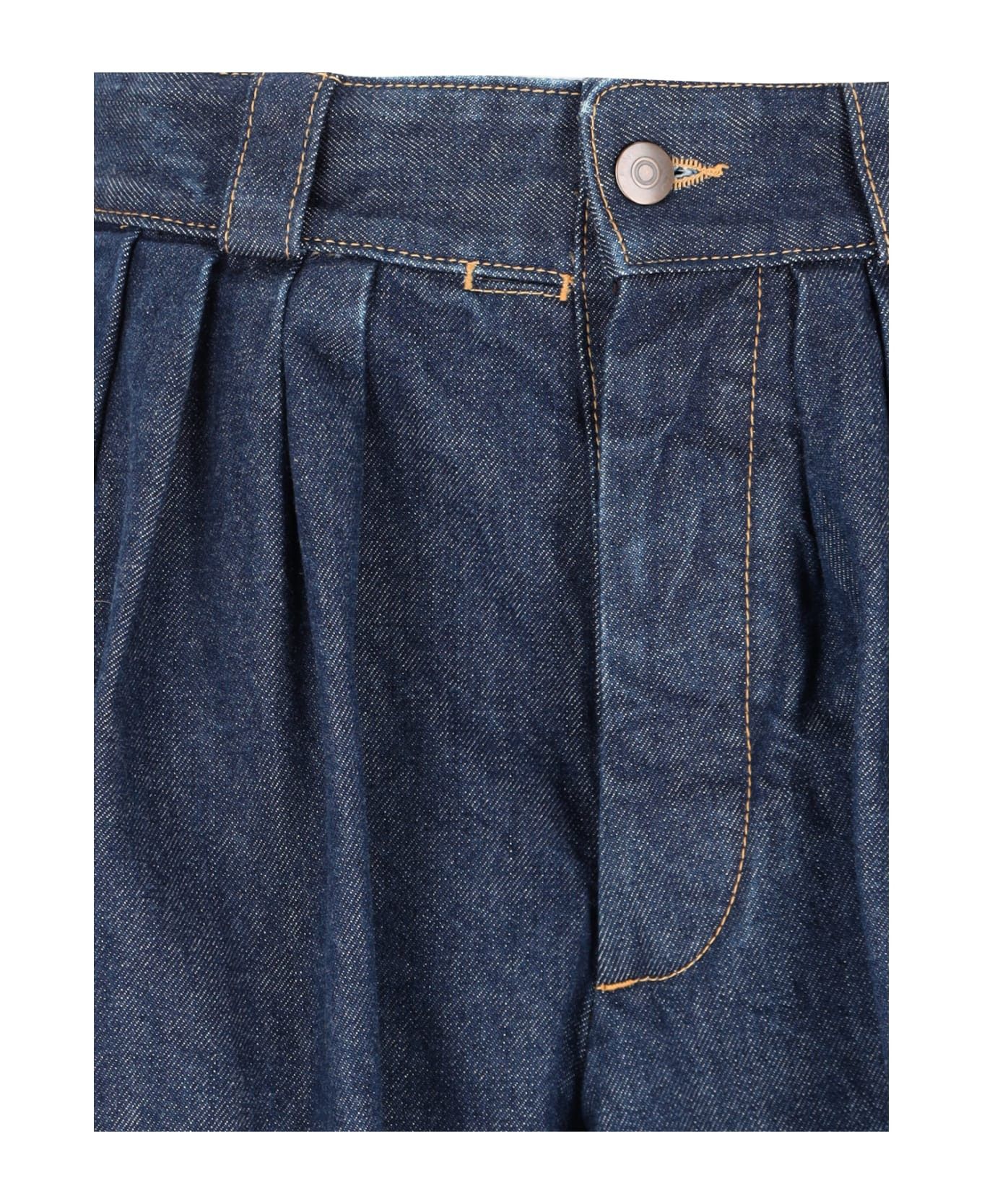 Maison Margiela oc11z0925 Pleated Jeans in Blue Size 28" / US 6 / IT 42 - 5 Thumbnail