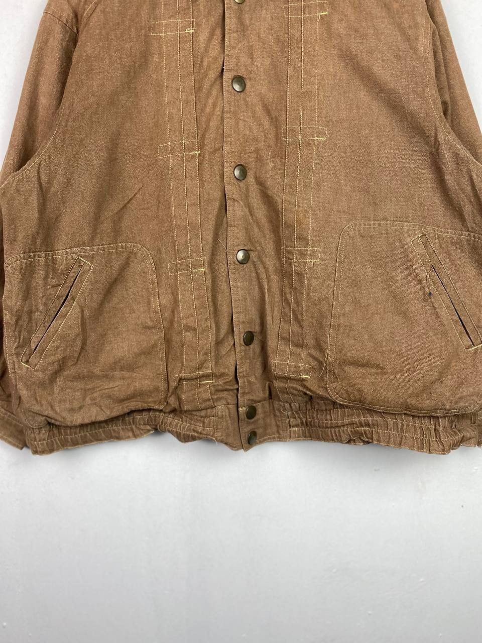 Japanese Brand vintage japanese brands denim jacket flannel lining Size US XXL / EU 58 / 5 - 3 Thumbnail