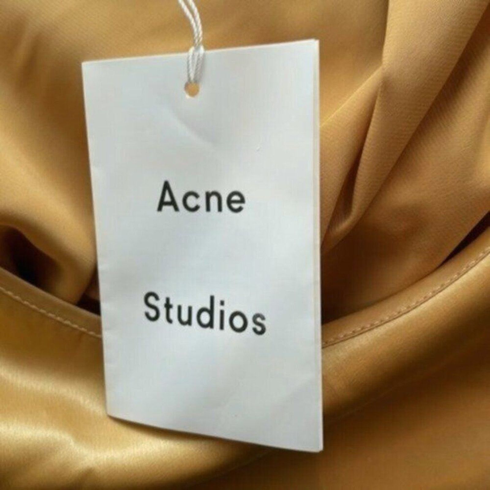 Acne Studios Acne Studios Satin slip dress Gold US 10 Size L / US 10 / IT 46 - 14 Thumbnail