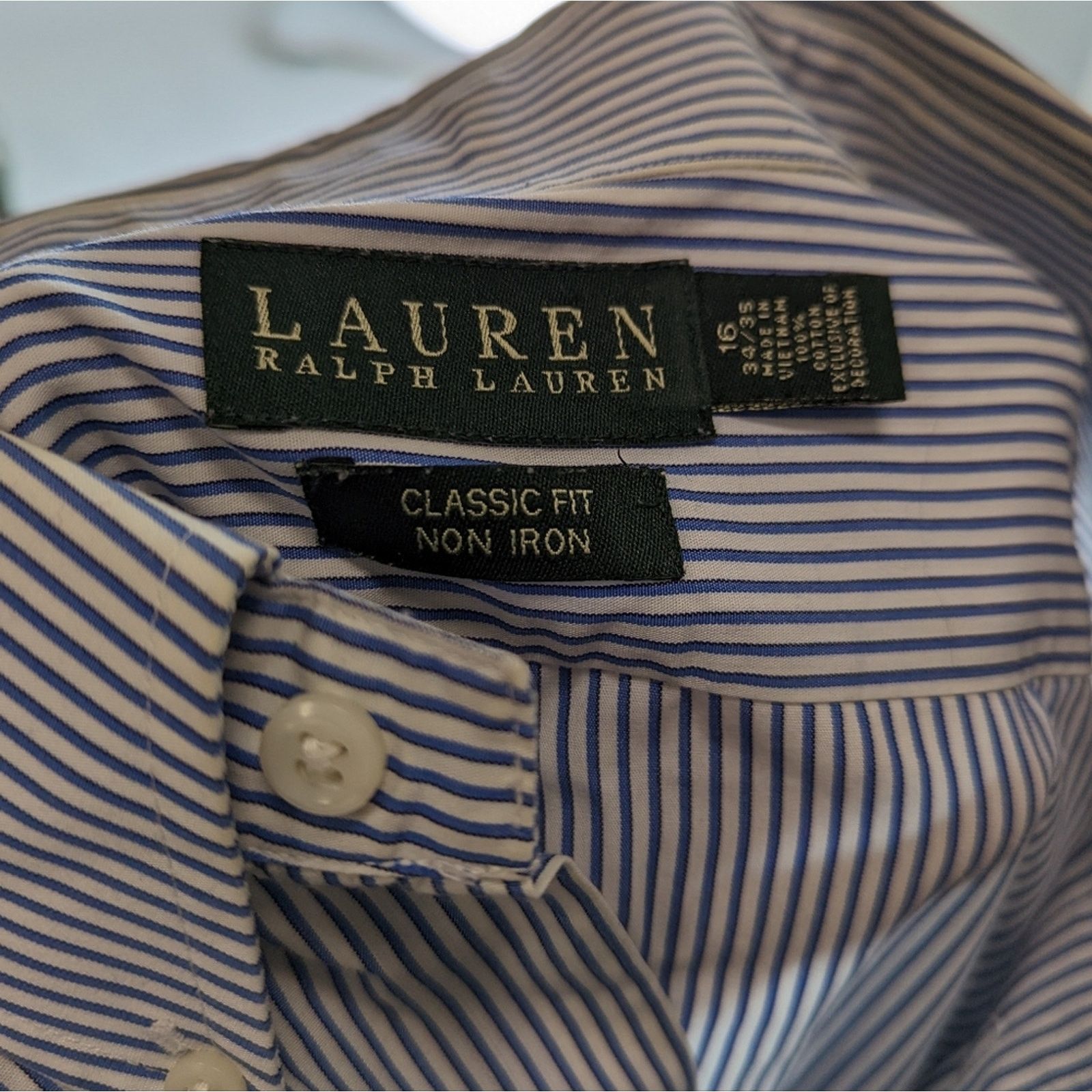 Lauren Ralph Lauren Lauren Ralph Lauren Striped Button Front Shirt - 16 ,34/35 Size US XXS / EU 40 - 2 Thumbnail