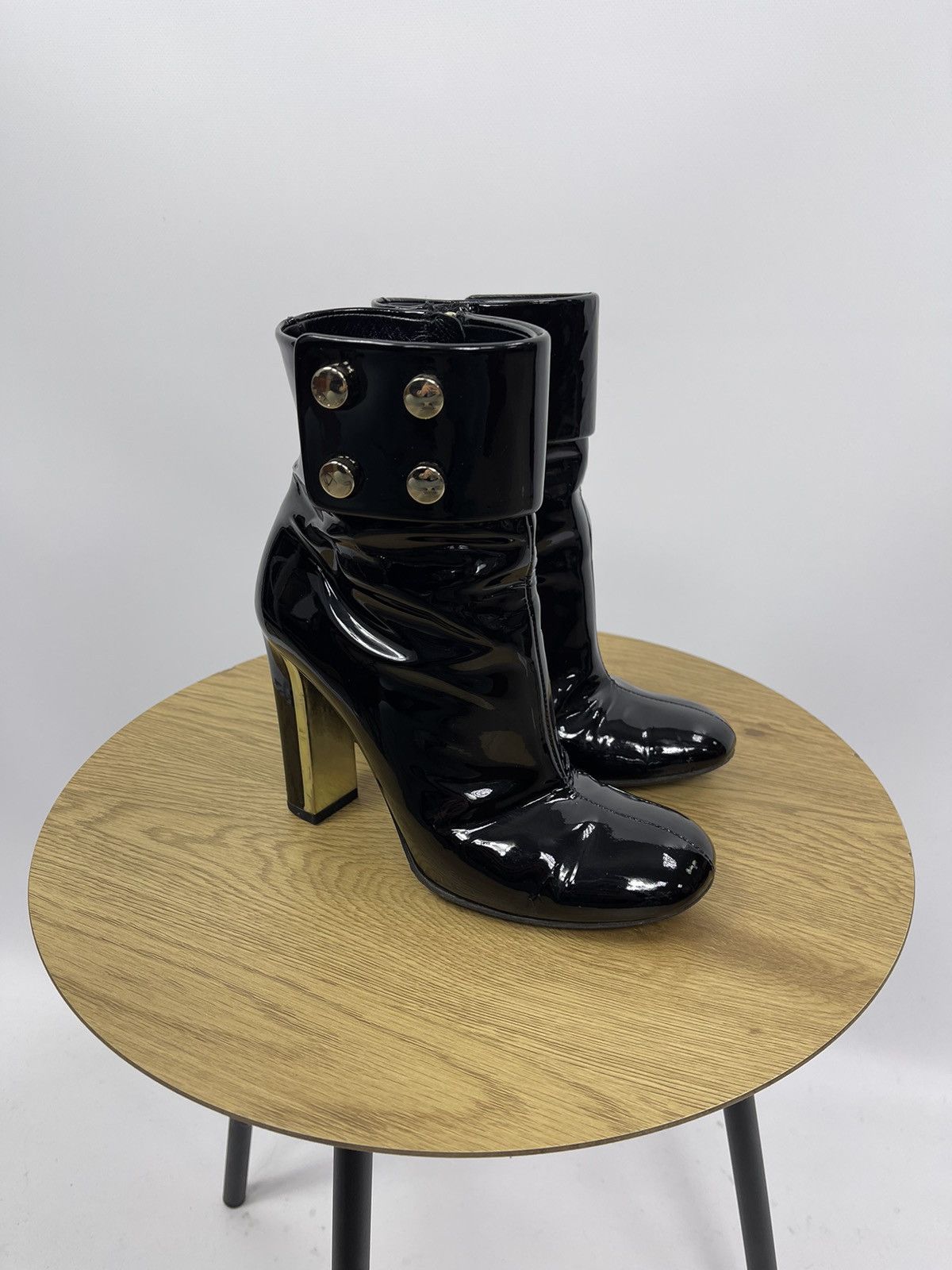 Gucci Gucci Heels Shoes Size 36.5 Vintage Lacquer Black Italy Size US 6.5 / IT 36.5 - 5 Thumbnail