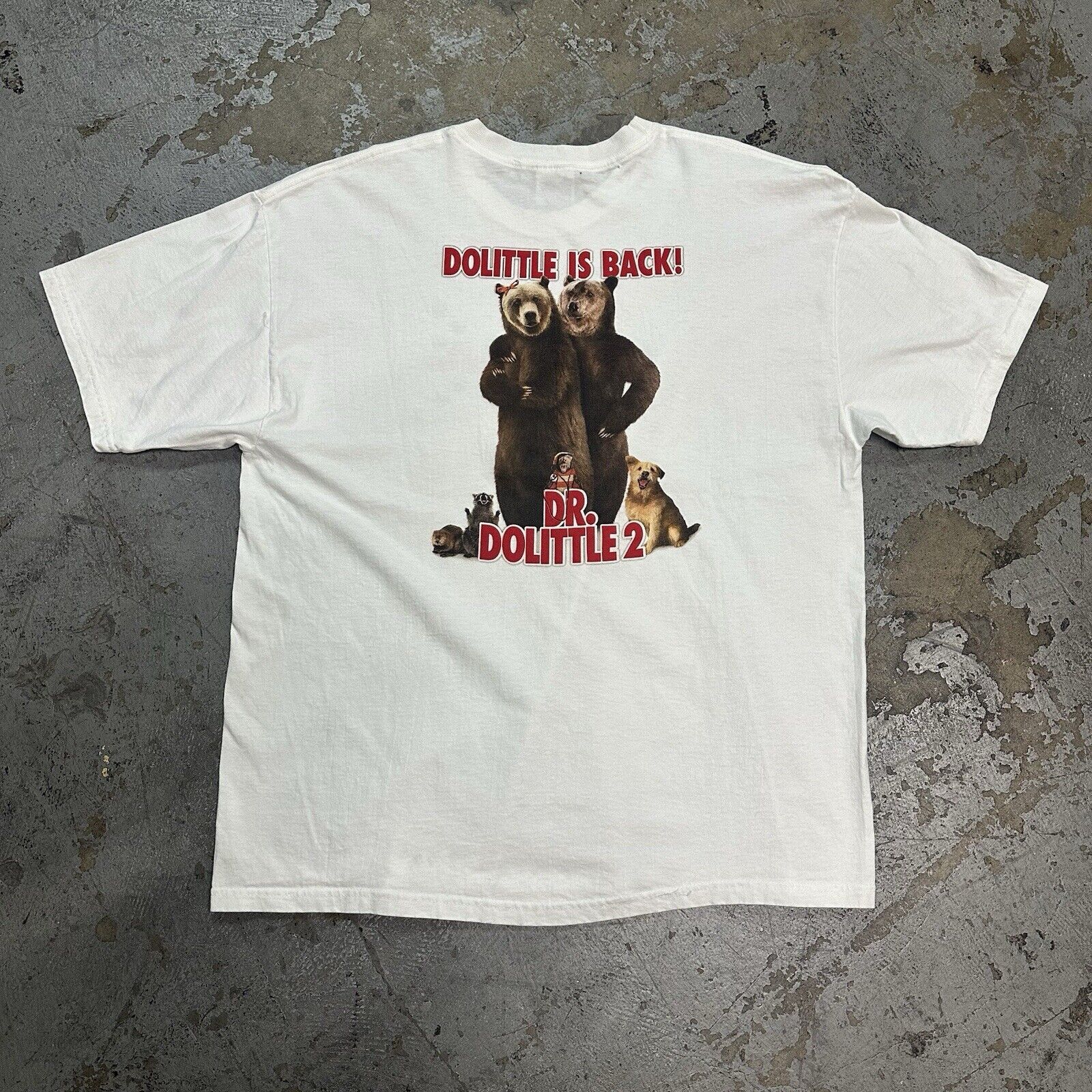 Vintage Vintage 2001 Dr. Dolittle 2 Movie Promo Tee T-Shirt XL Size US XL / EU 56 / 4 - 3 Thumbnail