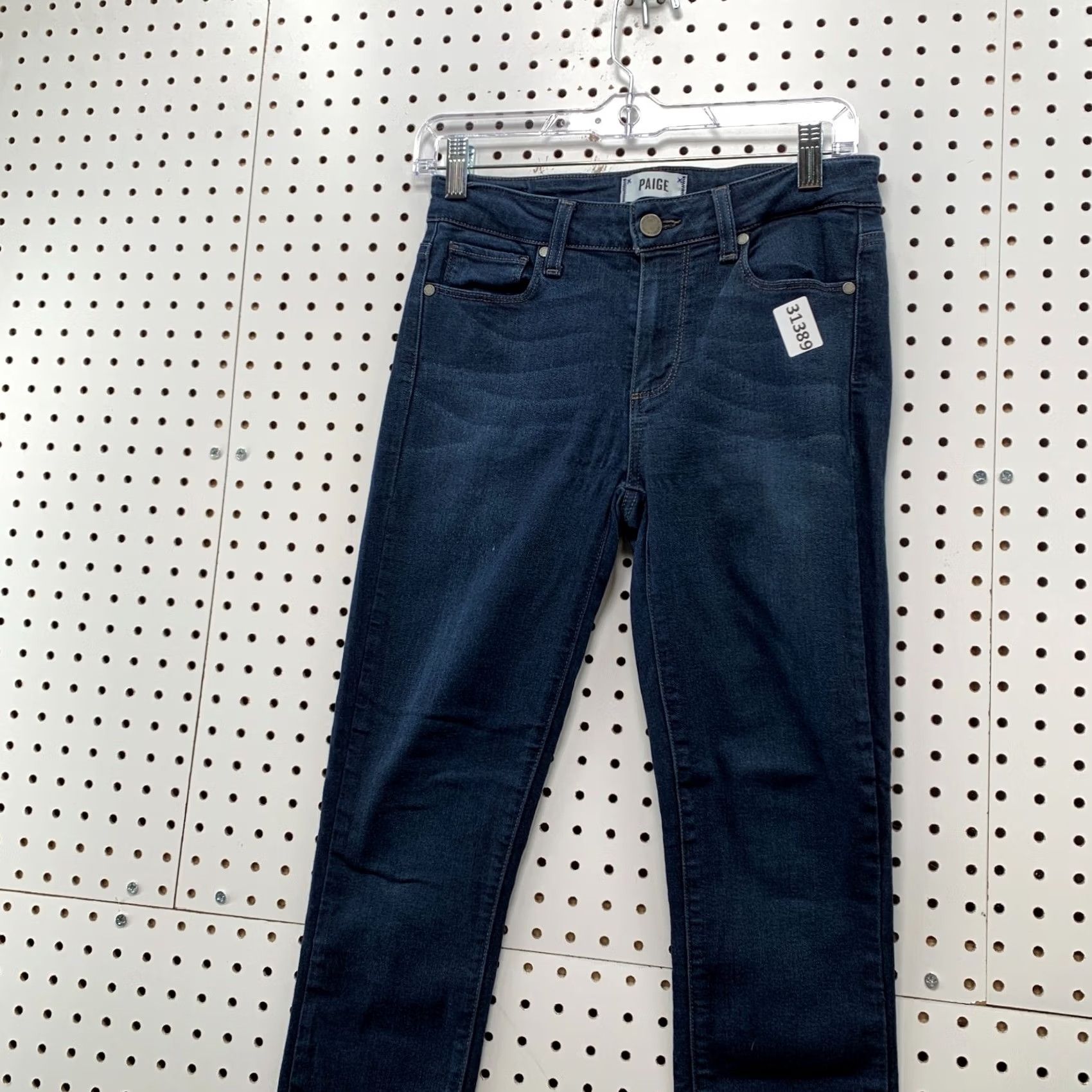 Paige Paige Jeans Womens Verdugo Ankle Blue Denim Dark Wash 27X25 Casual Regular Denim Type Jeans Women Mens Womens Size 27" / US 4 / IT 40 - 3 Thumbnail