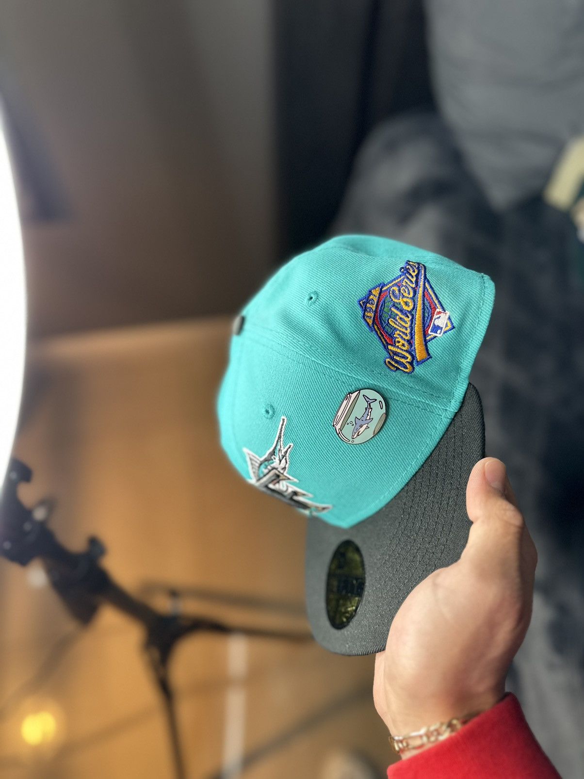 New Era Florida Marlins fitted cap with pin Size ONE SIZE - 4 Thumbnail