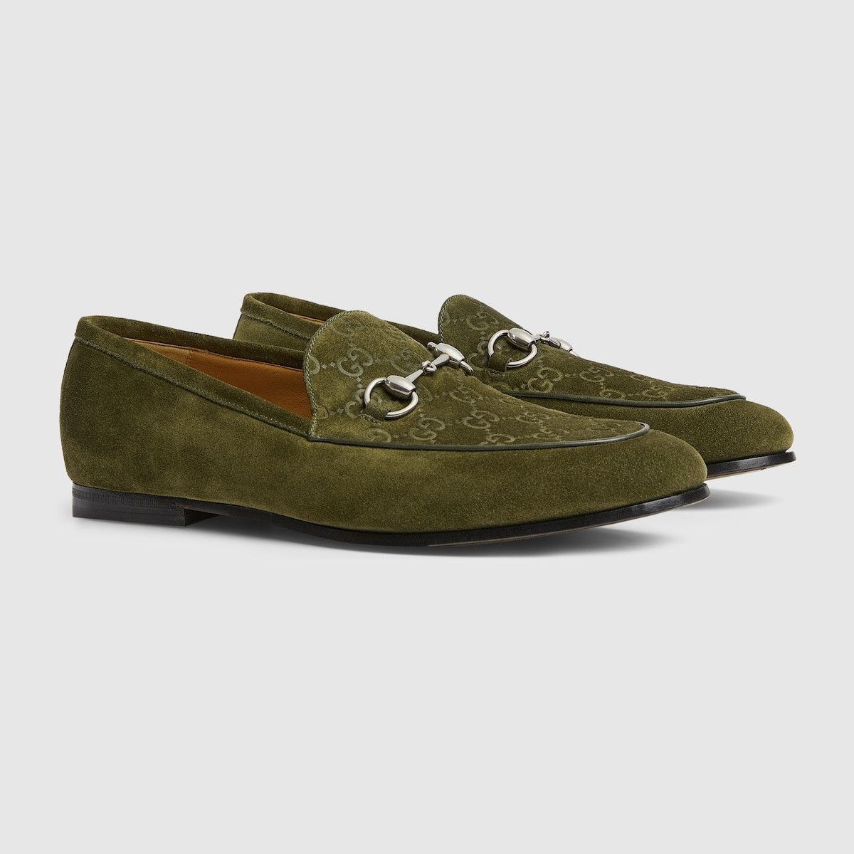 Gucci o1s1wg111025 Loafers With Horsebit in Dark Green Size US 7.5 / EU 40-41 - 1 Thumbnail