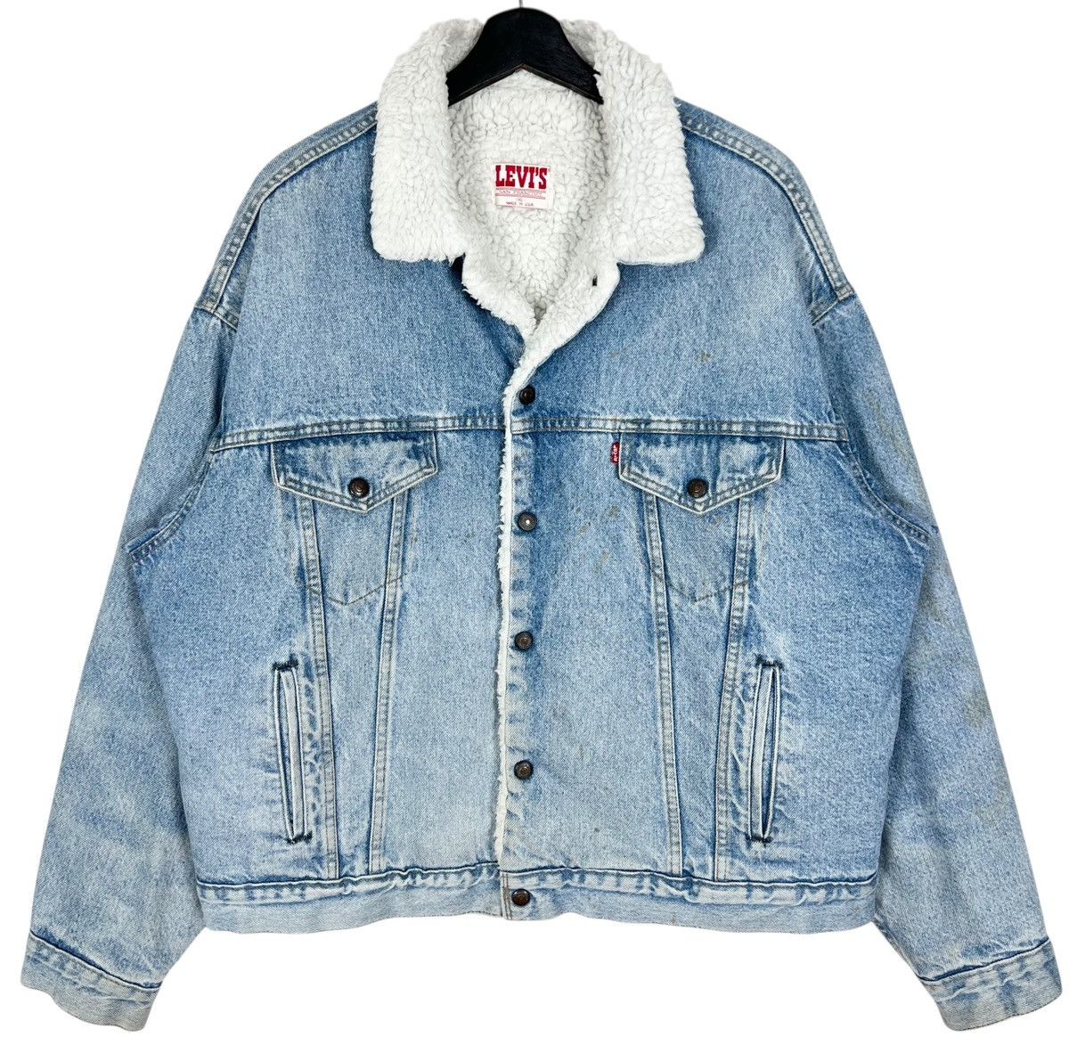 Vintage Levis Snap Button Sherpa Trucker Jacket