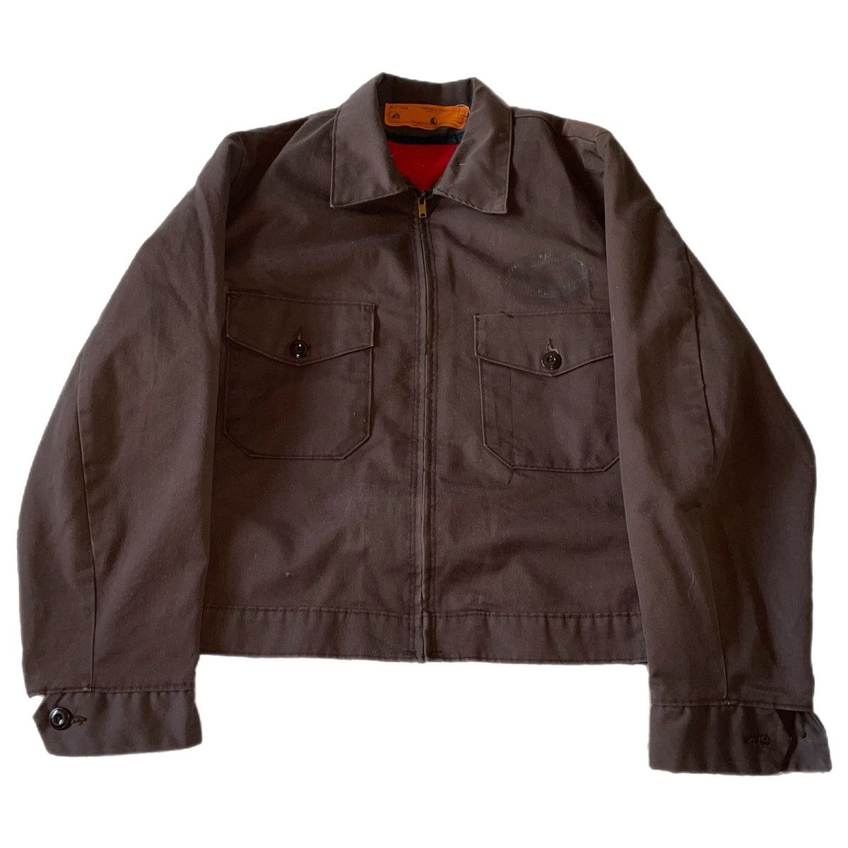Vintage 70's Red Kap Mechanics Work Jacket Men's XL Scovill