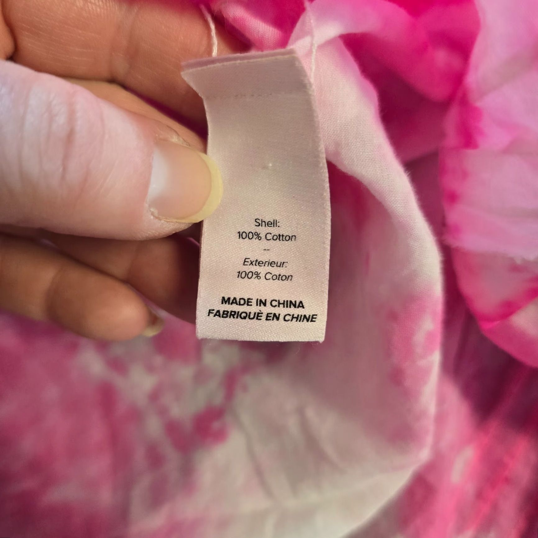 Cinq a Sept Cinq a Sept Top Womens Medium Pink Tie Dye Button Lightweight Ruffle Cuffed Blouse Size M / US 6-8 / IT 42-44 - 7 Thumbnail