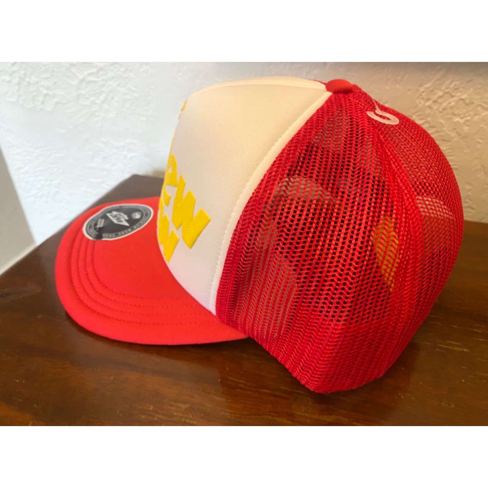 Lids VINTAGE Mountain Dew The Dew Crew Adjustable Trucker Hat Cap New Size ONE SIZE - 2 Thumbnail