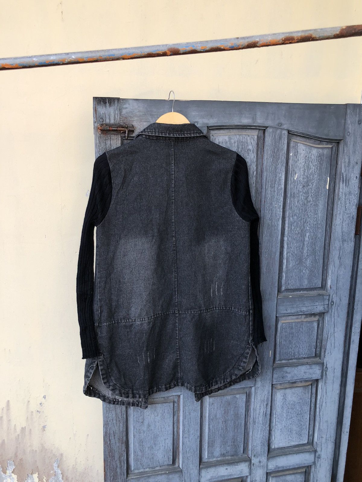Japanese Brand Shirt Denim British Patch Pin Studed Knit Longsleeve Style Size US M / EU 48-50 / 2 - 12 Thumbnail