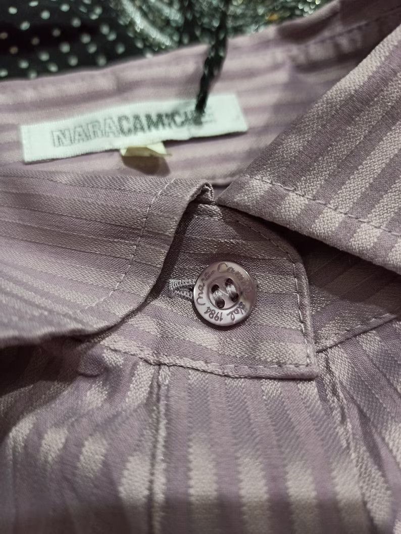Japanese Brand Vintage Y2K Naracamicie Long Sleeve Shirt Made in Romania Size M / US 6-8 / IT 42-44 - 6 Thumbnail