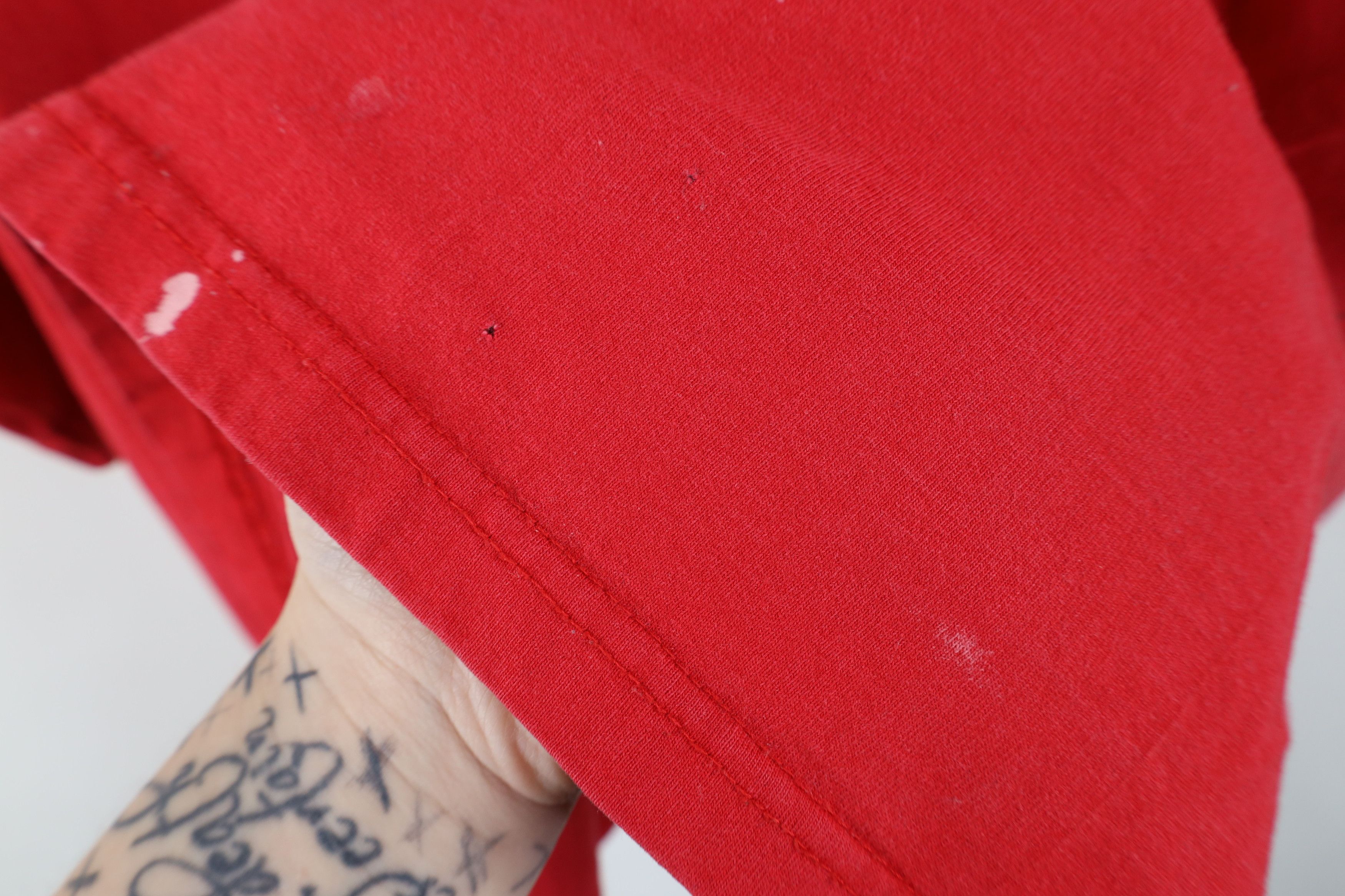 Vintage Vintage 90s Spell Detroit Red Wings Hockey T-Shirt Cotton Size US XL / EU 56 / 4 - 10 Thumbnail