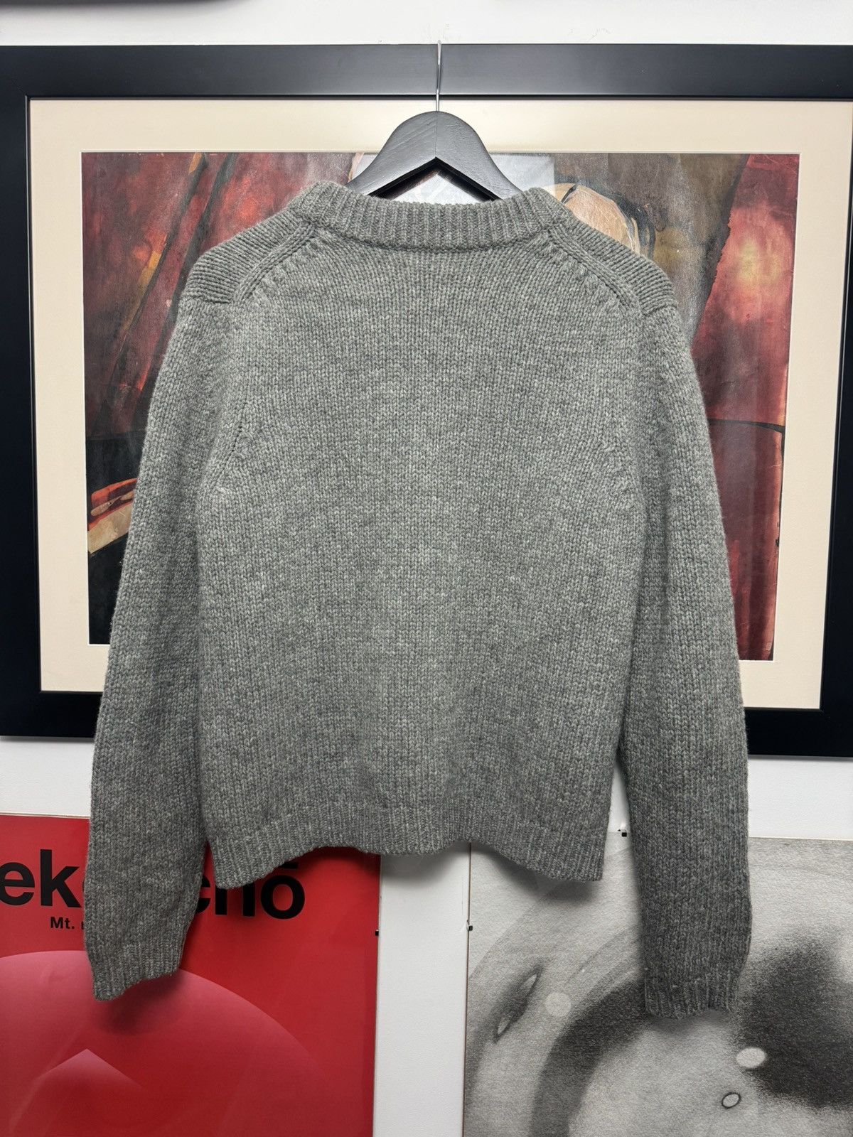 Acne Studios Acne Studios 100% Wool Sweater Designer Perfect Knit Gray Size US L / EU 52-54 / 3 - 2 Thumbnail