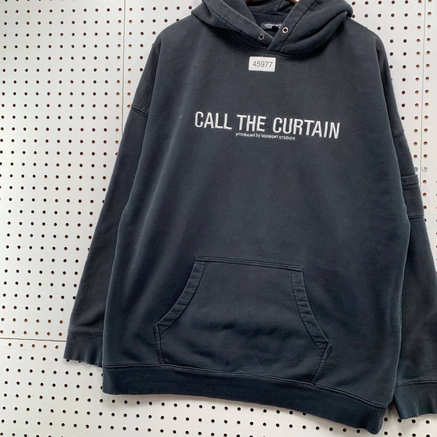 Midnight Studios Midnight Studio Hoodie Mens XL Black Call The Curtain Sweatshirt Graphic Print Pullover 3 Size XL Black Mens Size US XL / EU 56 / 4 - 3 Thumbnail
