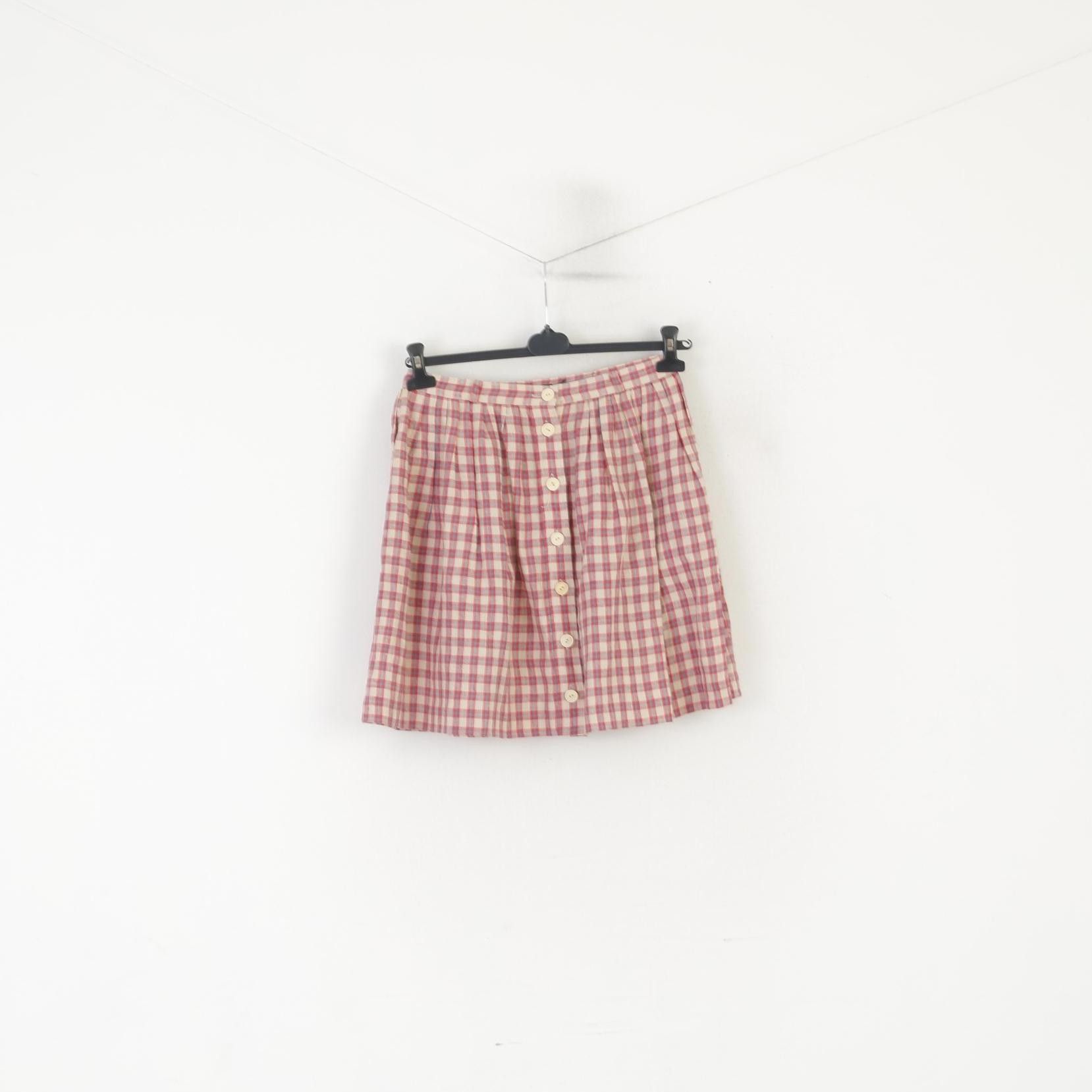 Ralph Lauren Ralph Lauren Women 6 S Mini Skirt Beige Linen 0388 Size 28" / US 6 / IT 42 - 2 Thumbnail