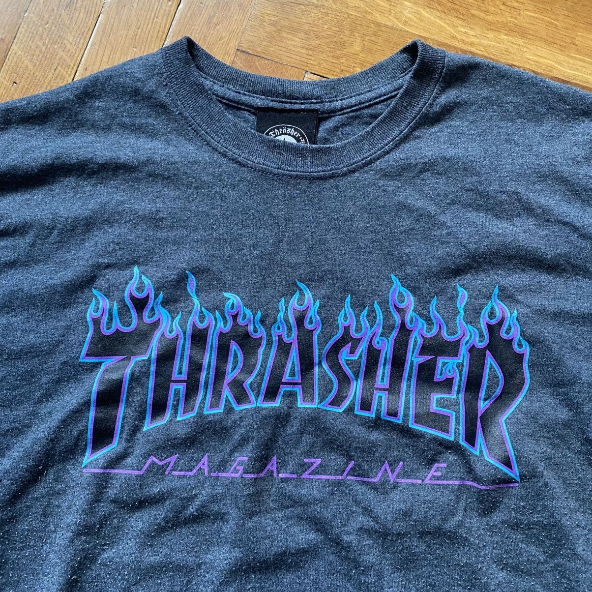 Thrasher THRASHER MAGAZINE Y2K FLAME LOGO T SHIRT Size US M / EU 48-50 / 2 - 2 Thumbnail