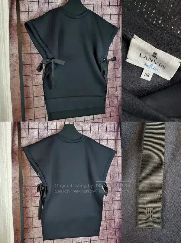 Lanvin Lanvin Black Polyester Hoodie for Women . Size M / US 6-8 / IT 42-44 - 2 Thumbnail
