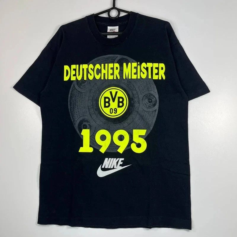 Nike BVB Borussia Dortmund Nike 1995 Home Away Jersey Shirt M Size US M / EU 48-50 / 2 - 1 Thumbnail