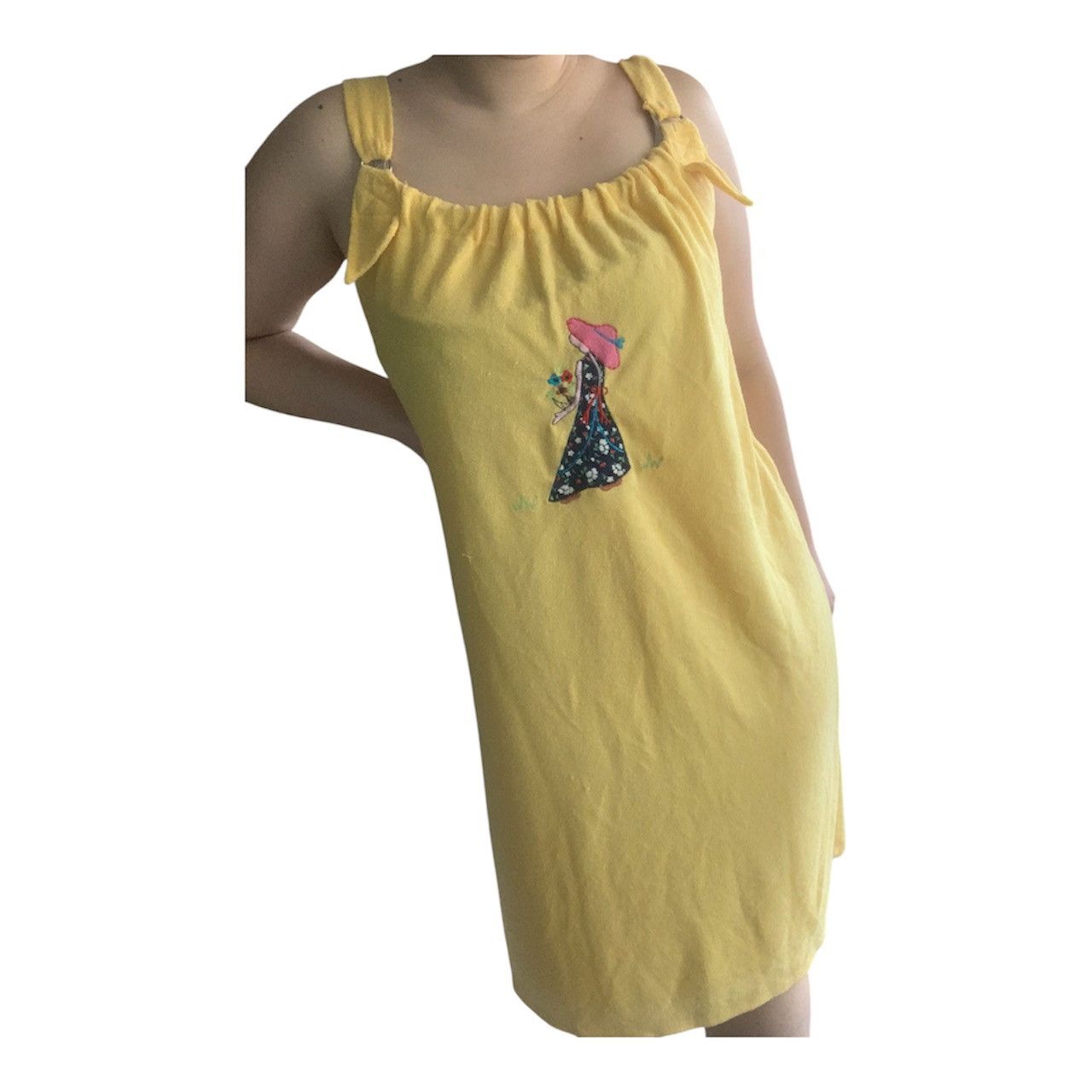 Vintage Vintage 80s Terrycloth Organic Cotton Dress S/M Size M / US 6-8 / IT 42-44 - 6 Thumbnail