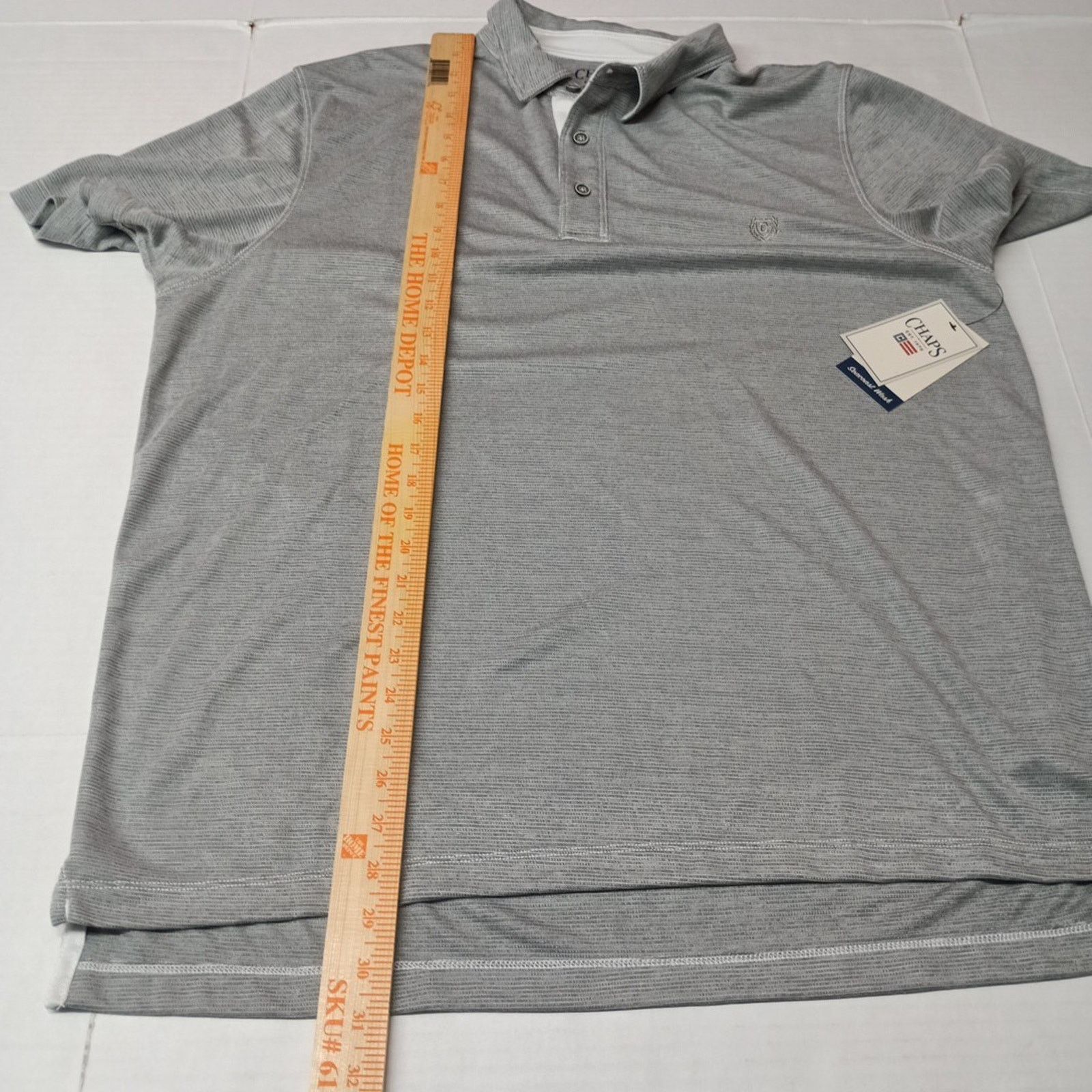 Chaps Chaps Milton Polo Shirt Men XL Gray Seacoast Wash Super Soft Size US XL / EU 56 / 4 - 5 Thumbnail