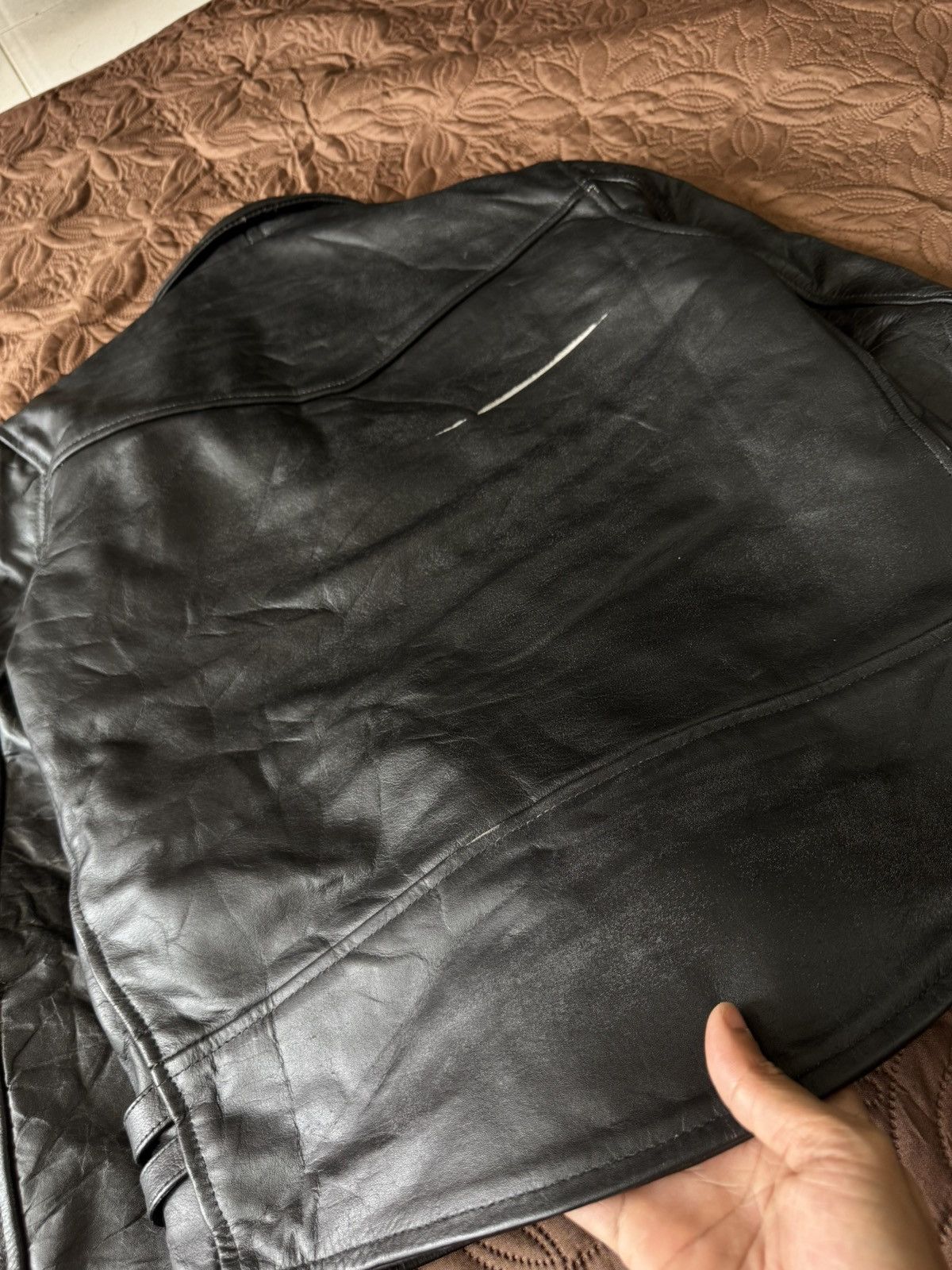 If Six Was Nine HORN WORK TYPE DOUBLE RIDERS JACKET BLACK Size US S / EU 44-46 / 1 - 18 Thumbnail