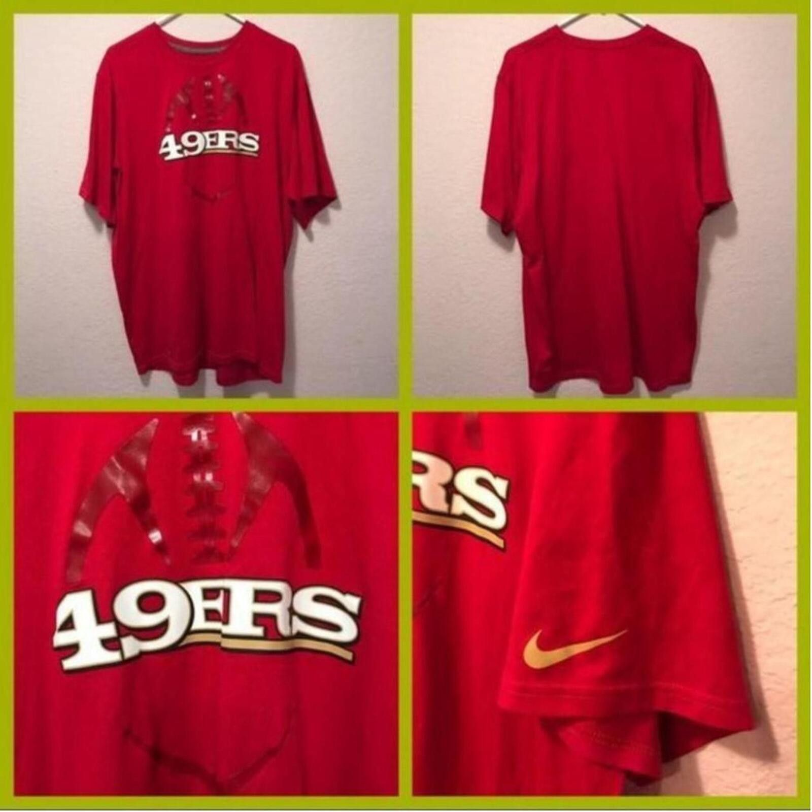 Nike Nike San Francisco 49ers Red Graphic T-Shirt Size ONE SIZE - 1 Thumbnail