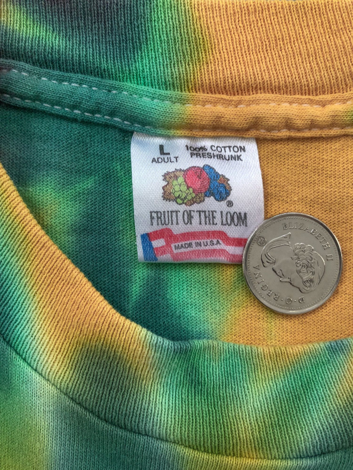 Bob Marley × Vintage 1993 Single Stitch Tye Dye 'Bob Marley' T-Shirt Size US L / EU 52-54 / 3 - 6 Thumbnail