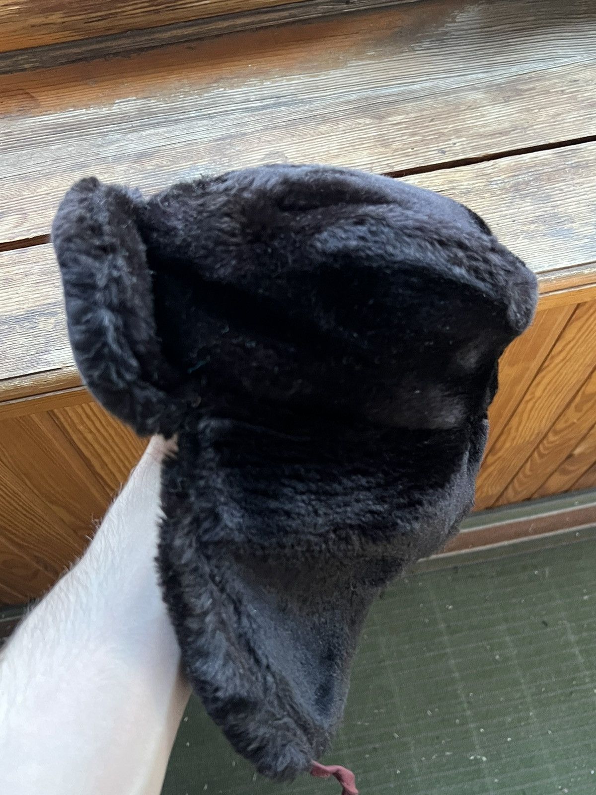 Vintage Y2K Faux Fur Ushanka Vintage Fuzzy Trapper Hat Huge Size ONE SIZE - 10 Thumbnail