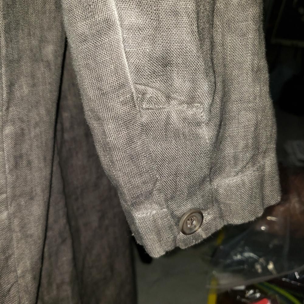 Designer CT333a Peruvian Connection Charcoal Gray Denim Duster 12 Size XL / US 12-14 / IT 48-50 - 5 Thumbnail