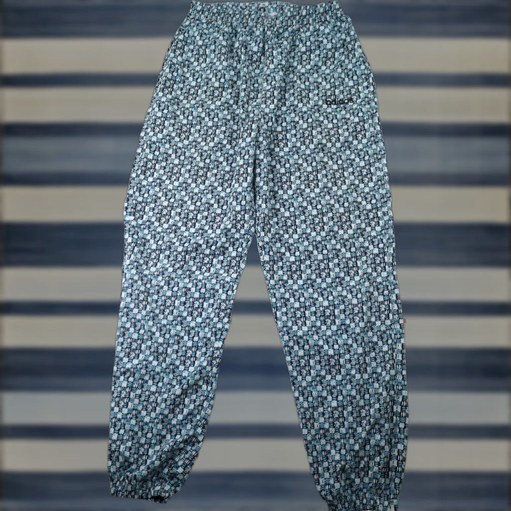 Adidas VINTAGE Adidas Allover Print Muscle Pants Mens Jogger Blue 28"x30" Small Regular Size XS? Size US 29 - 1 Thumbnail