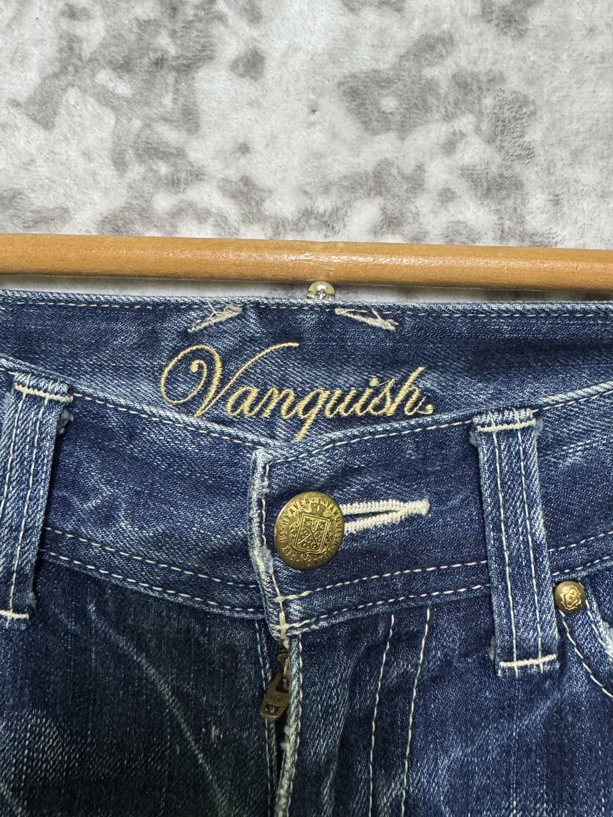 Vanquish Vintage Vanquish Distressed Paint Splatter Flared Low Rise Size US 30 / EU 46 - 8 Thumbnail
