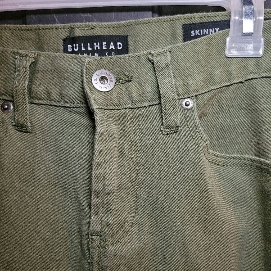 Other Bullhead Men's skinny pants, green, nwot, Size waist 29, Size US 29 - 2 Thumbnail