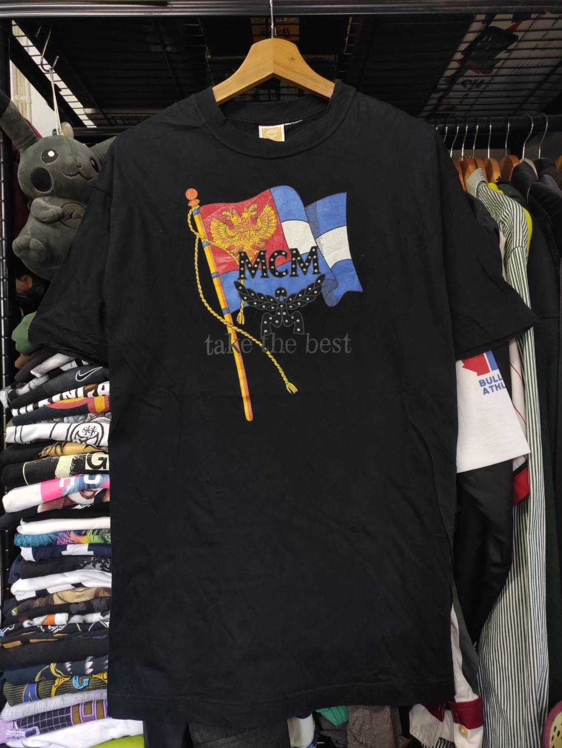 MCM Vtg MCM " Take The Best " Words Flag T-Shirt Size US M / EU 48-50 / 2 - 2 Thumbnail