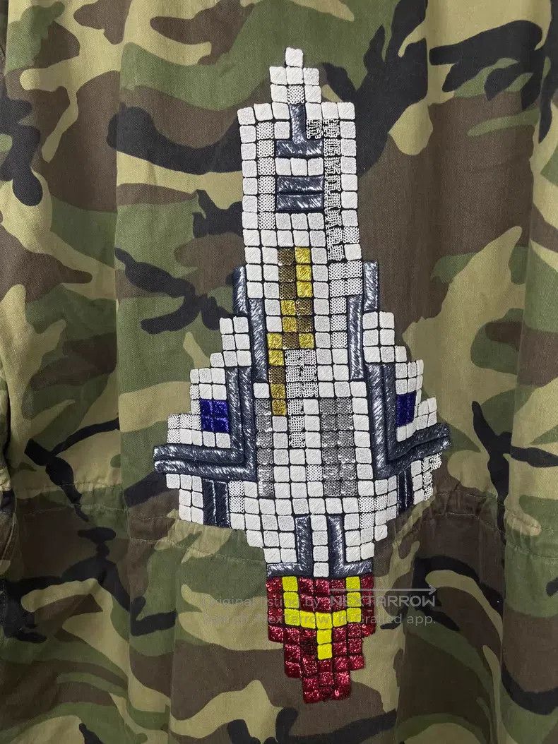 Saint Laurent Paris Saint Laurent Paris Military Green Camo Embroidered Rocket Size US M / EU 48-50 / 2 - 6 Thumbnail