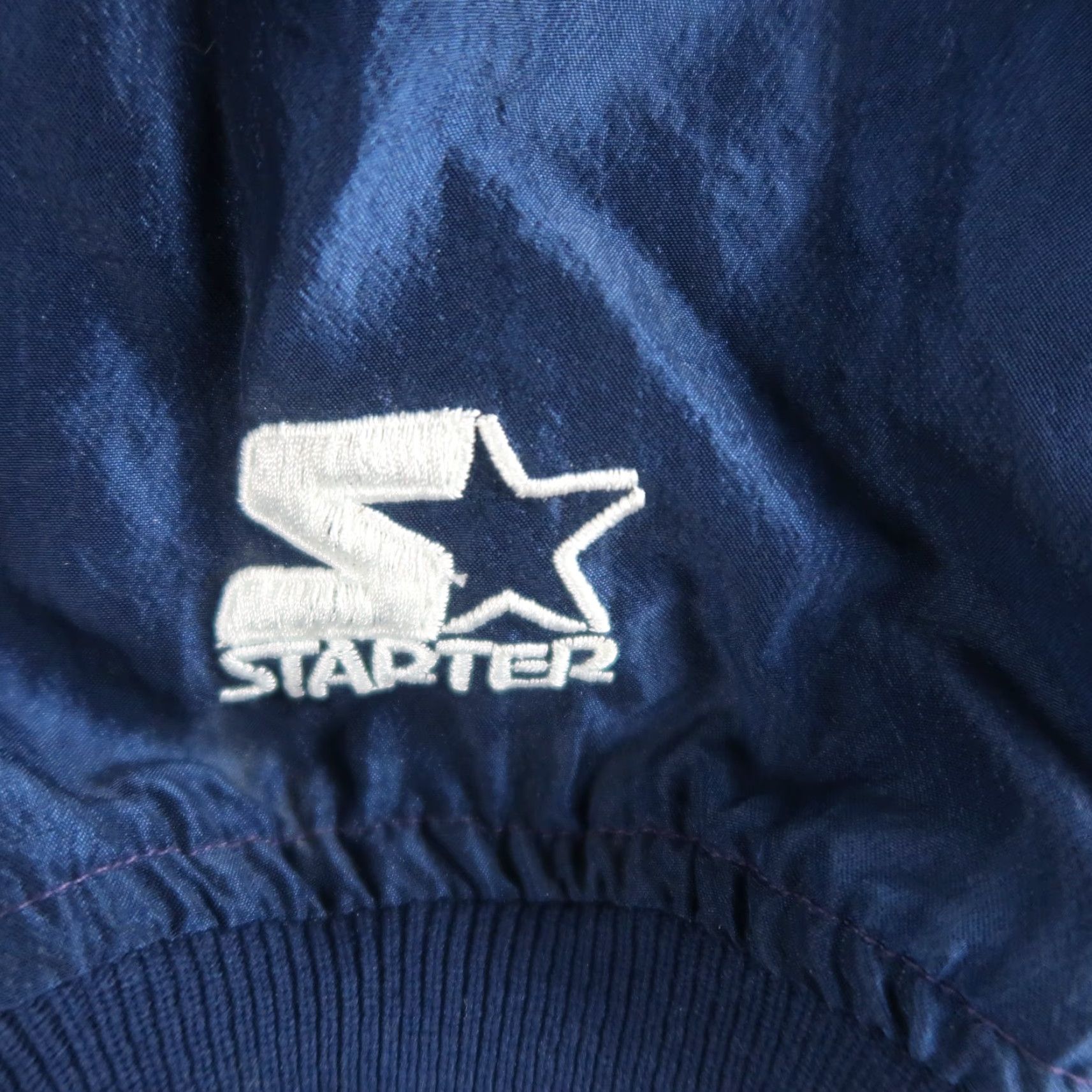 Starter VINTAGE Starter XLarge XL Logo Pullover Jacket Windbreaker Blue Men Stadium USA Made 90s Size US XL / EU 56 / 4 - 6 Thumbnail