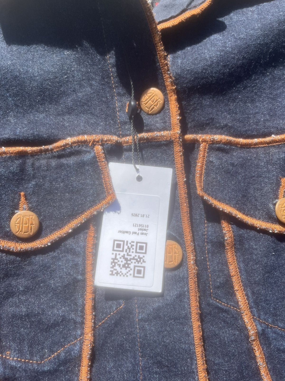 Jean Paul Gaultier Jean Paul Gaultier Navy Brut Denim Jacket - Small Size S / US 4 / IT 40 - 7 Thumbnail