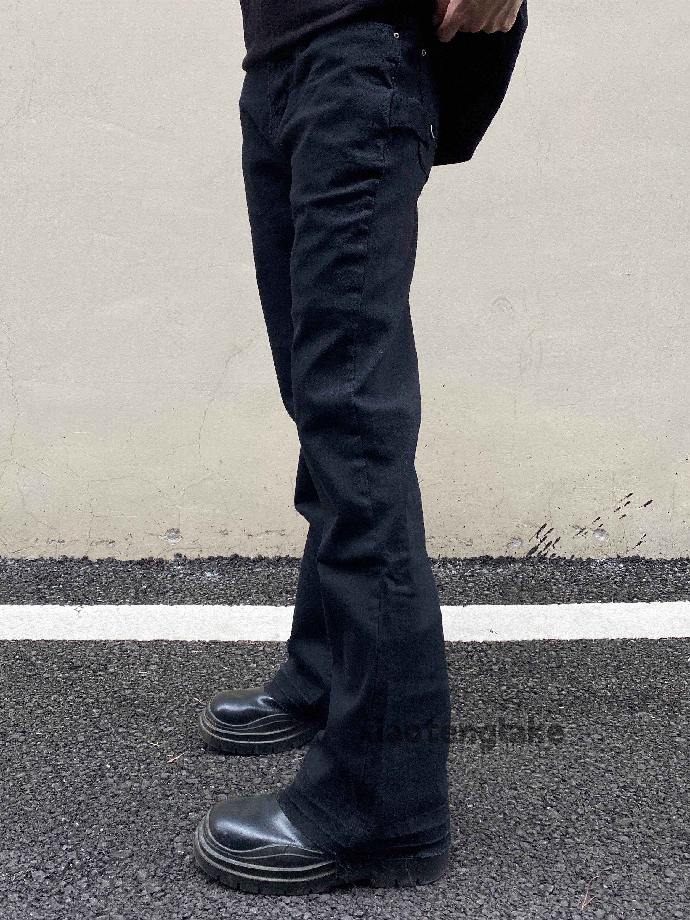 Designer × Jean × Vintage utility punk grunge bootcut flared yuppie jeans Size US 32 / EU 48 - 4 Thumbnail