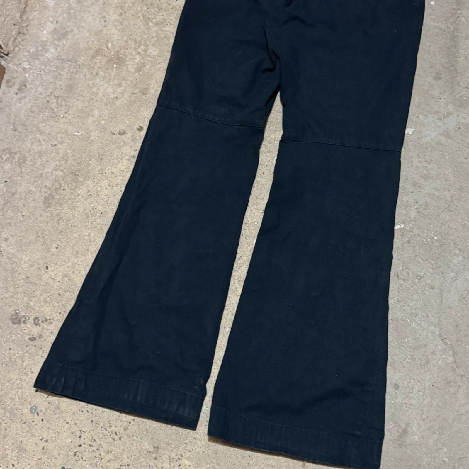 Issey Miyake flared boot cut pants