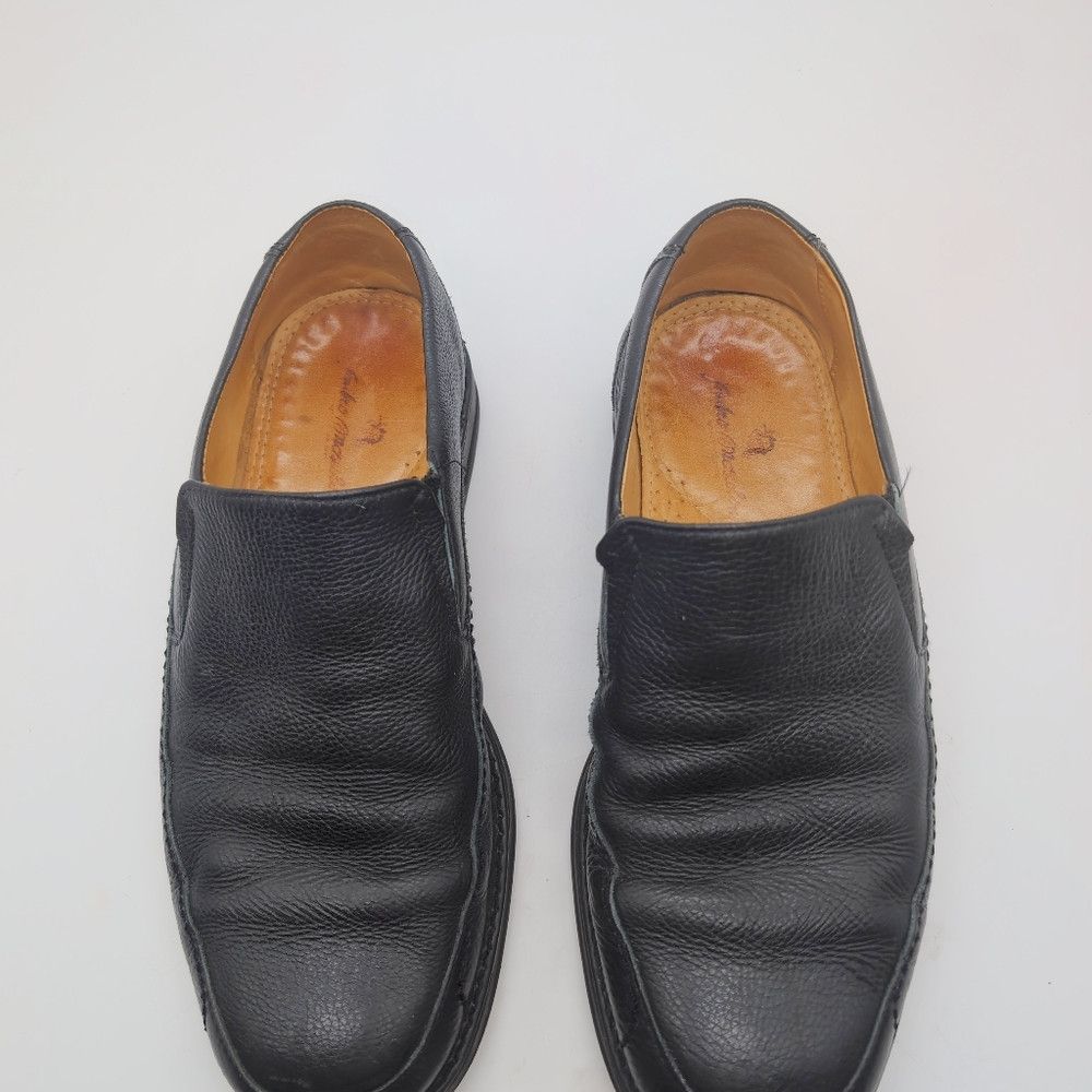 Sandro Moscoloni Sandro Moscoloni Sz 9.5 Black Leather Slip-On Loafers USA Size US 9.5 / EU 42-43 - 8 Thumbnail