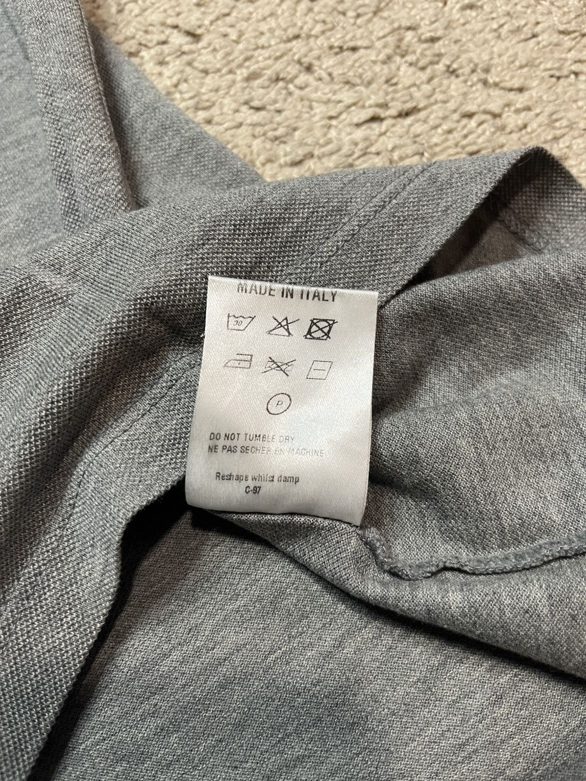 Lanvin Lanvin Gray Polo Shirt Size US S / EU 44-46 / 1 - 5 Thumbnail